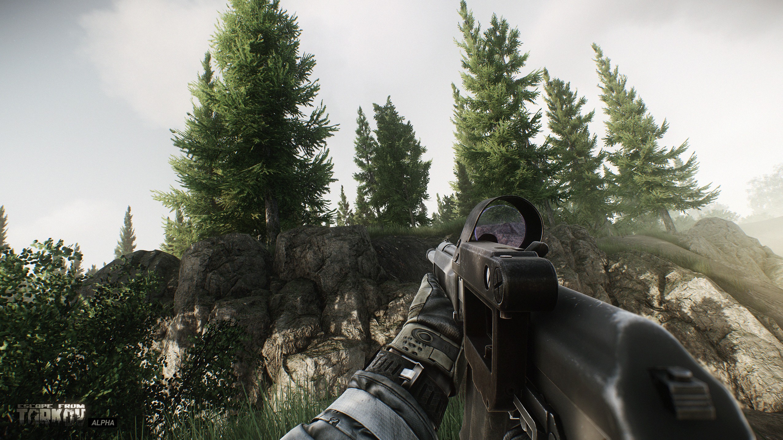 Escape from Tarkov, War Game, first-person shooter, video games, POV 2550x1434 Wallpaper