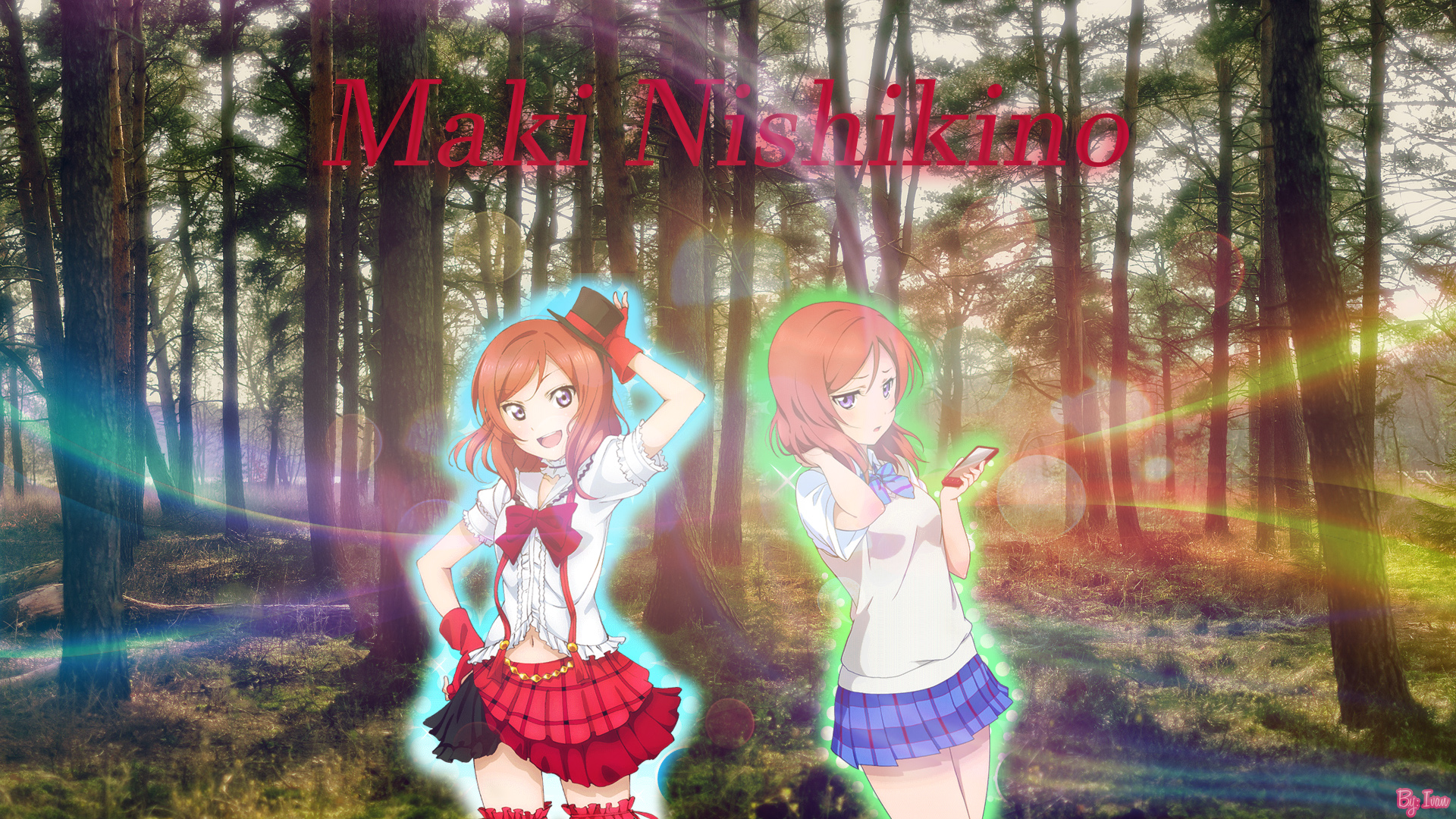 Anime 1920x1080 Love Live! Nishikino Maki anime girls anime miniskirt