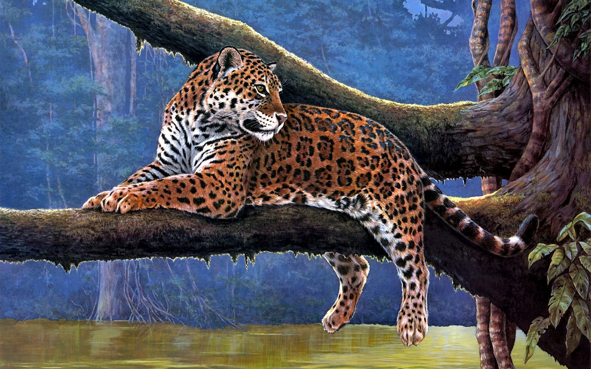 General 1920x1200 jaguars branch painting