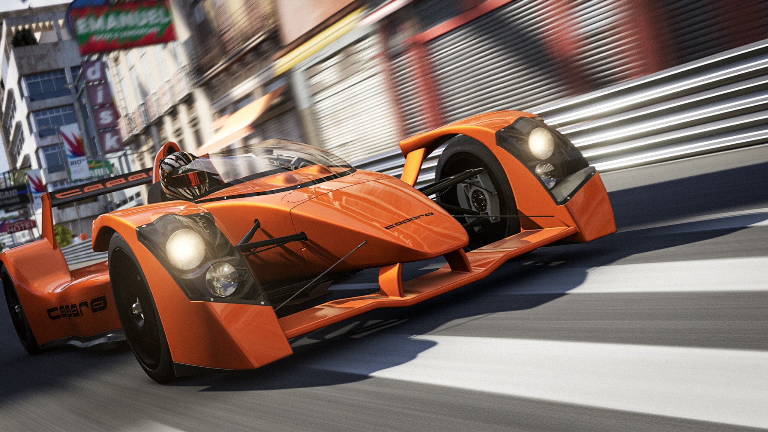 General 2560x1440 Forza Forza Motorsport 6 Caparo T1 Turn 10 Studios video games racing car race cars vehicle orange cars