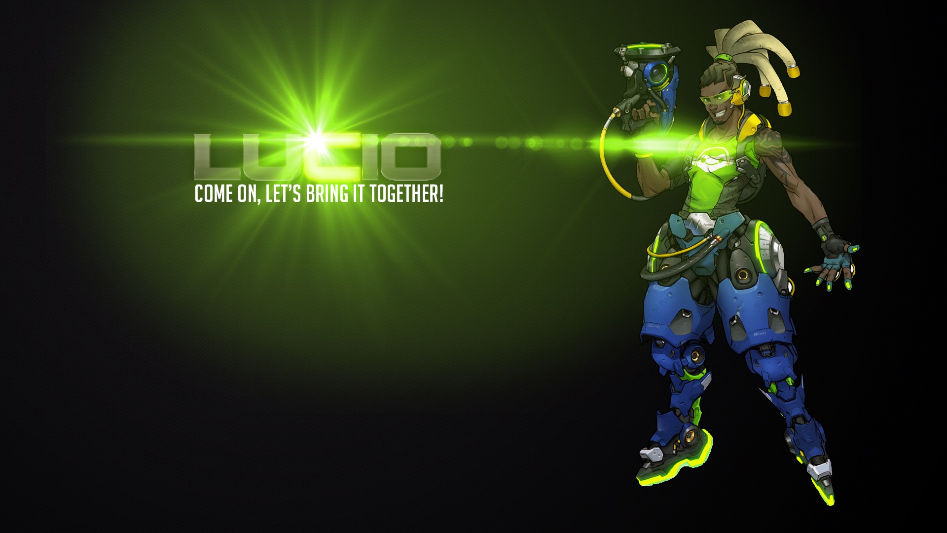 General 1920x1080 Blizzard Entertainment Overwatch Lúcio (Overwatch) video game characters PC gaming digital art