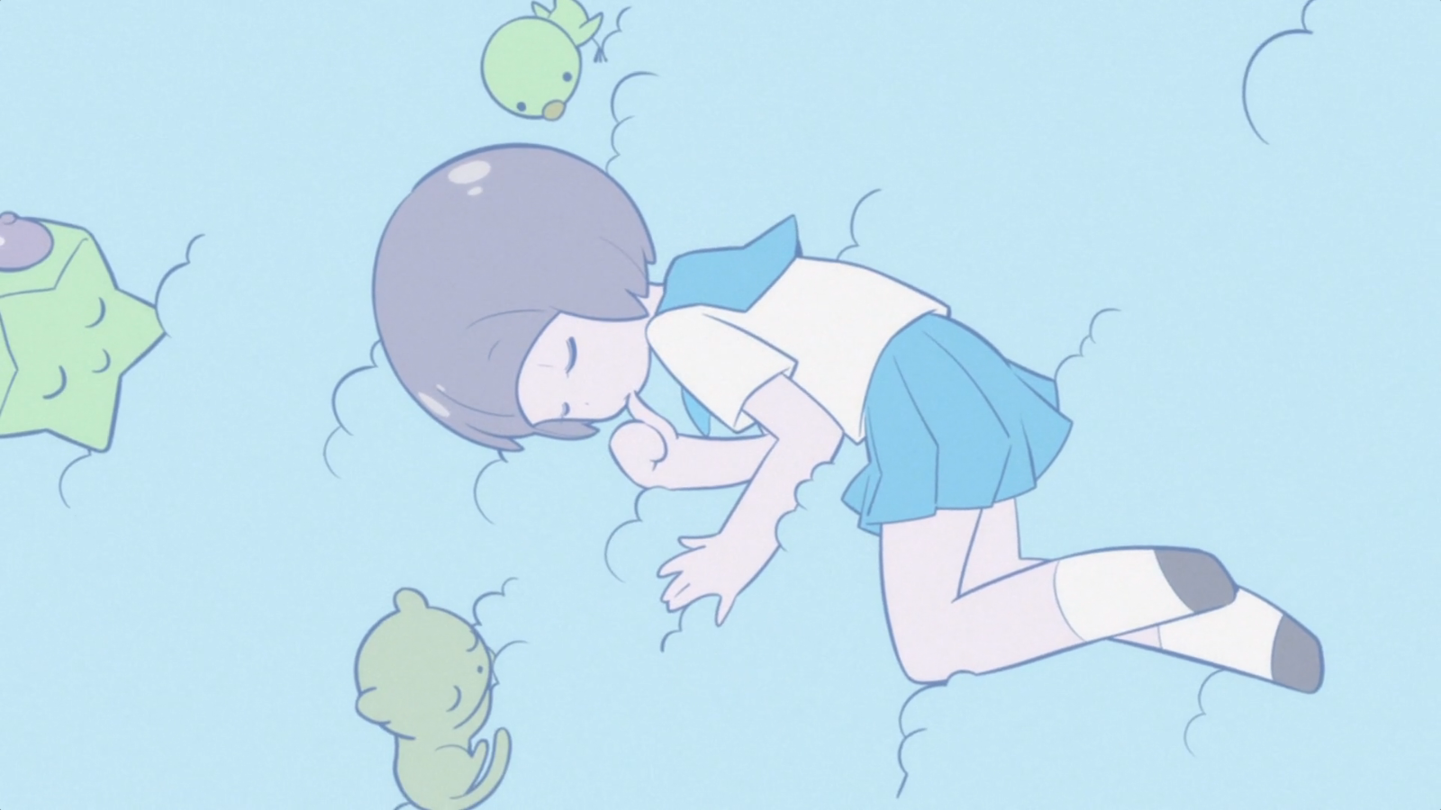 Anime 1600x900 Kill la Kill Mankanshoku Mako anime girls anime sleeping