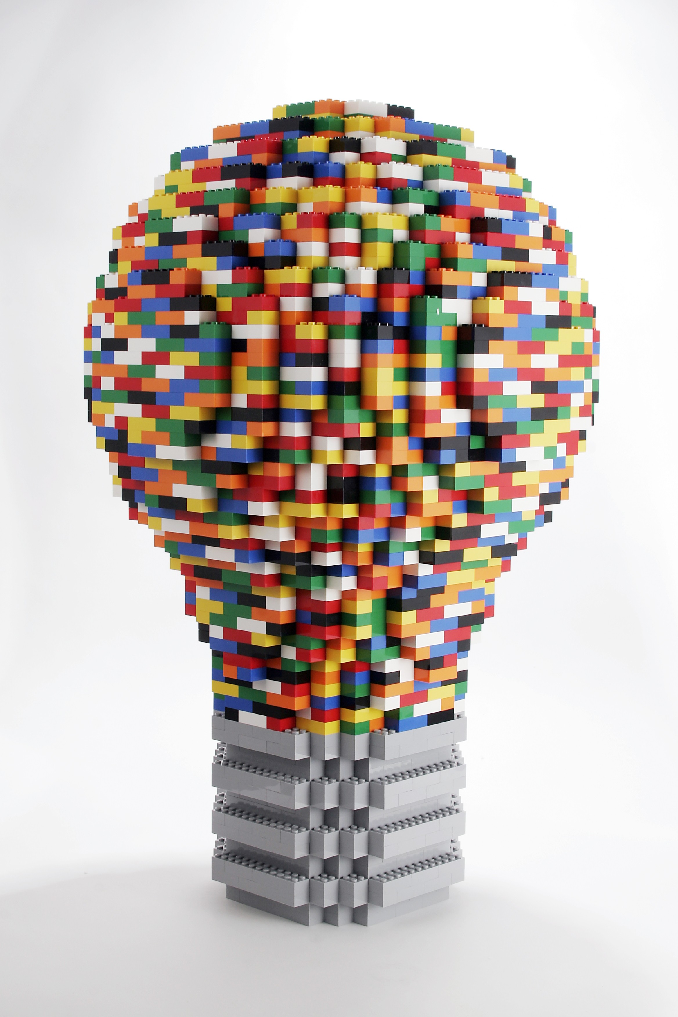 General 2336x3504 LEGO toys bricks portrait display colorful light bulb white background 3D Blocks simple background