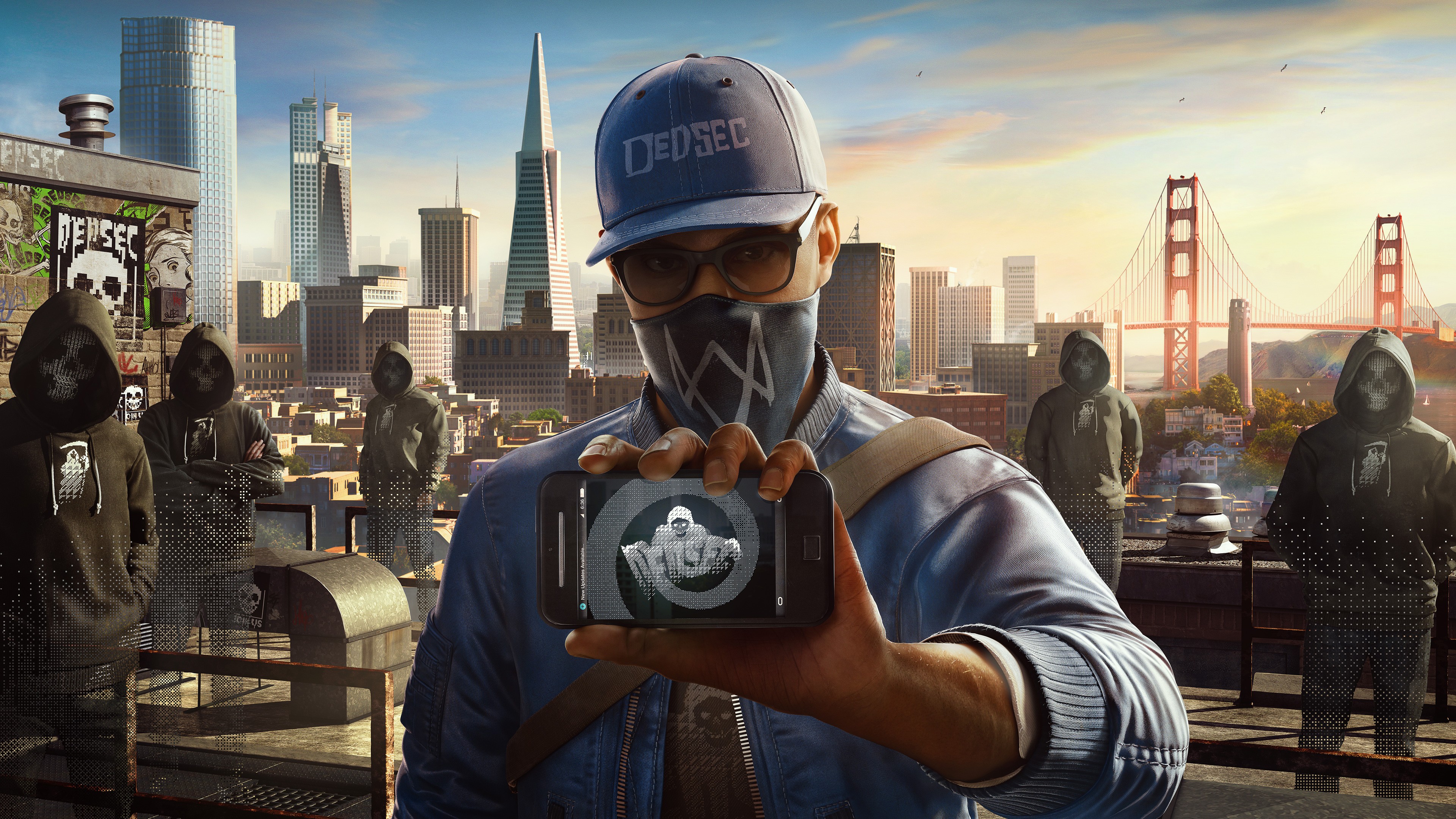General 3840x2160 Watch_Dogs 2 DEDSEC video games PC gaming video game art