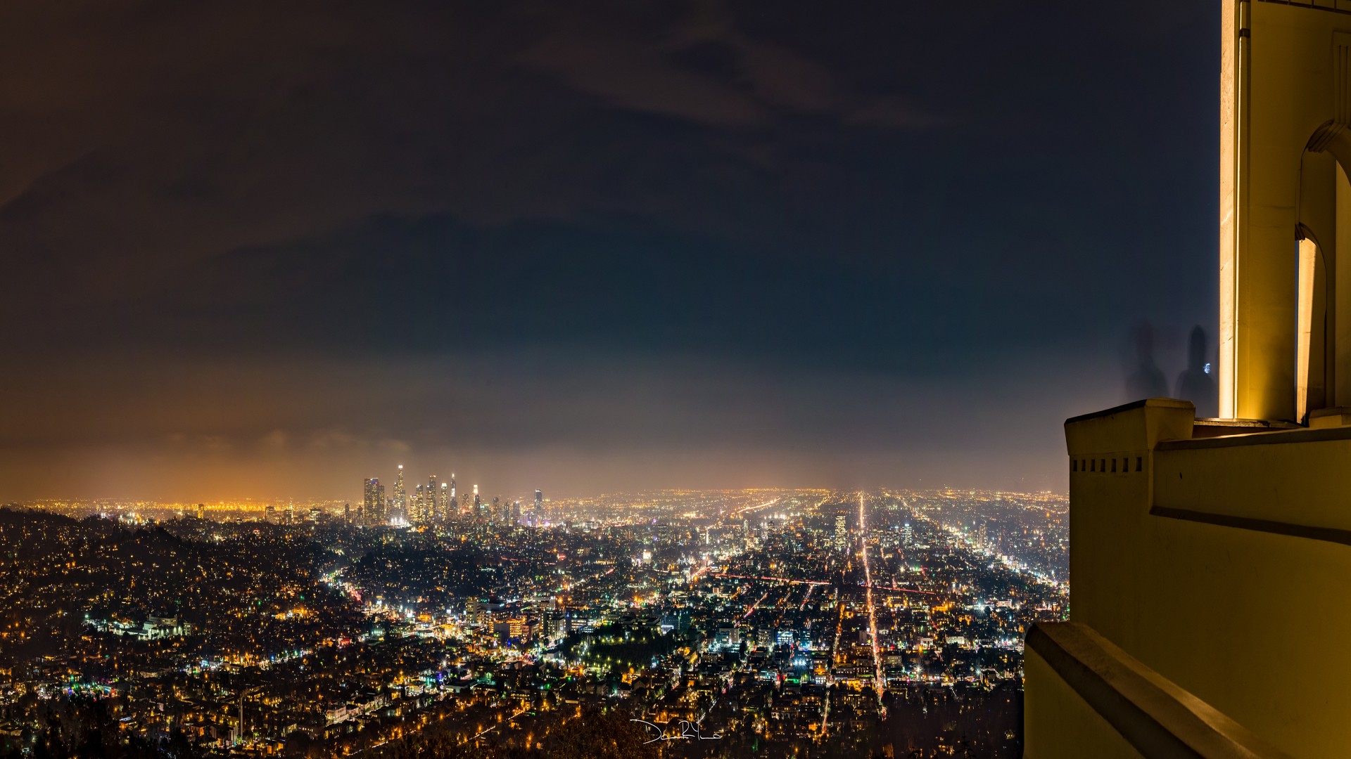 General 1920x1080 Los Angeles cityscape city lights night urban USA