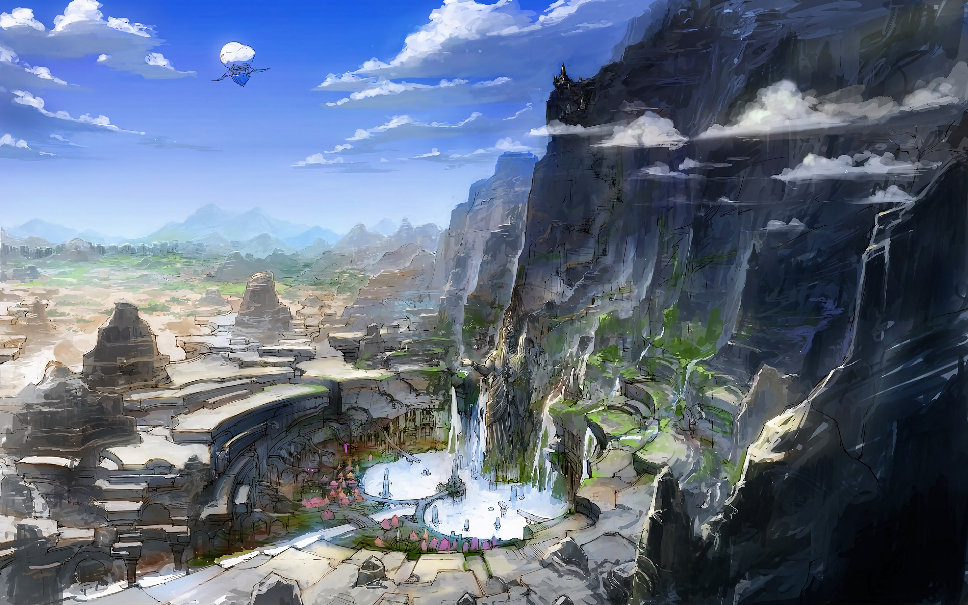 General 1920x1200 Final Fantasy XIV: A Realm Reborn fantasy art digital art video game art video games