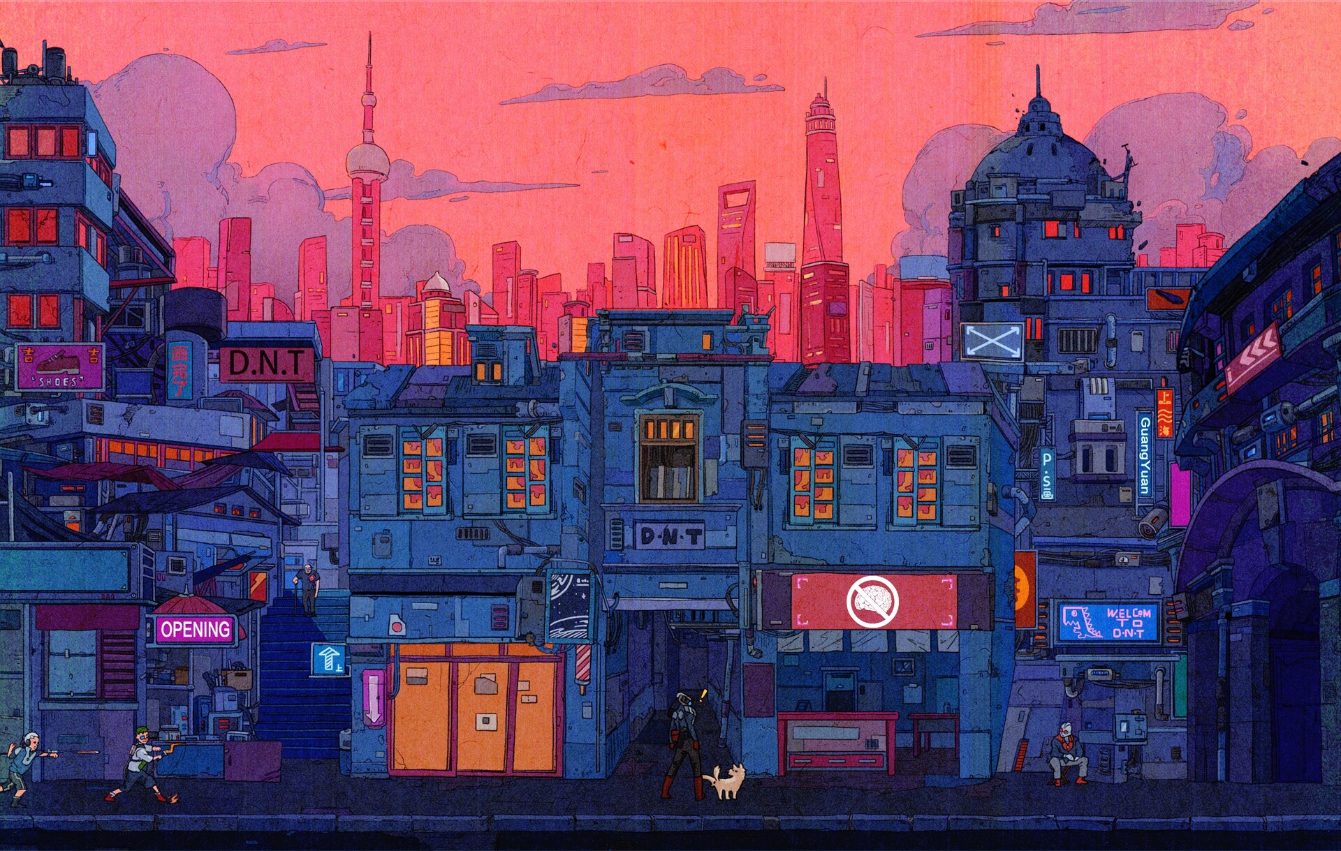 General 1920x1219 artwork cityscape cyberpunk