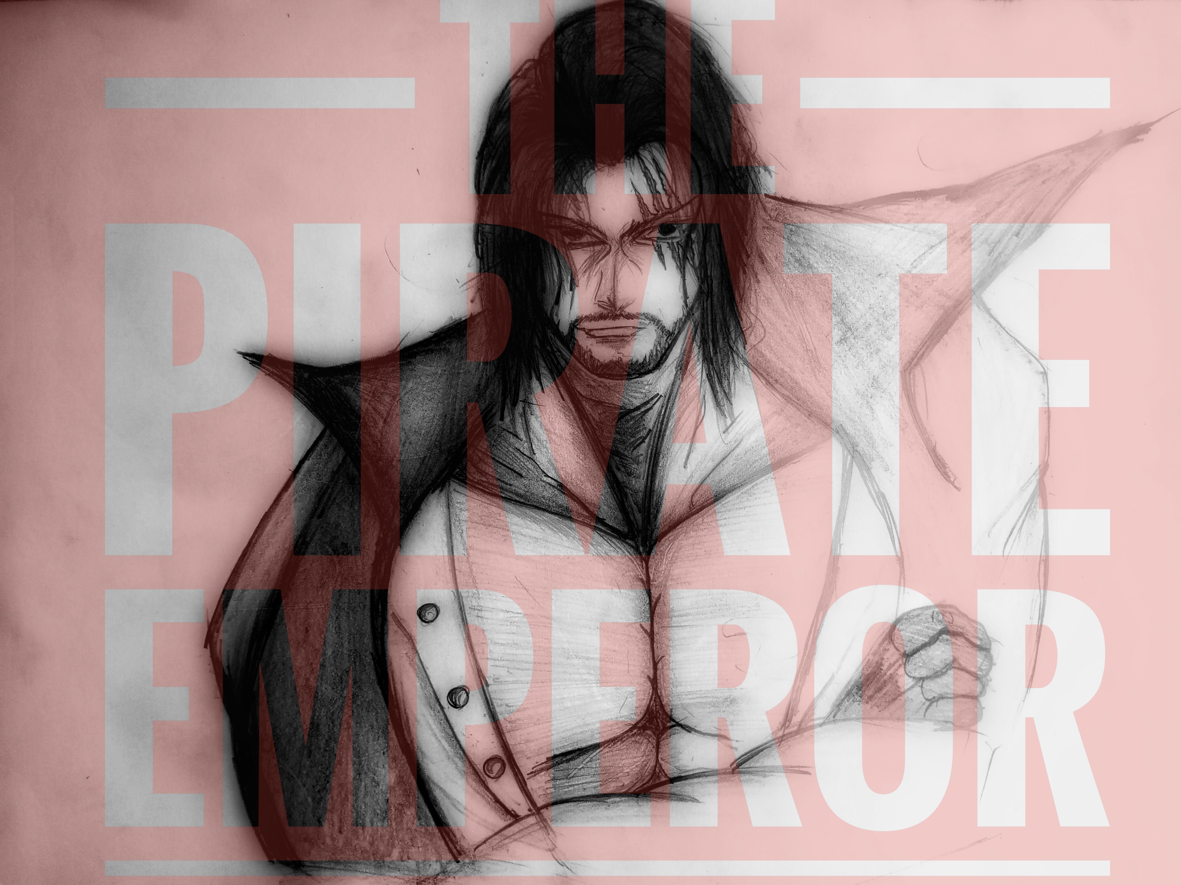 Anime 4016x3008 anime One Piece Shanks art installation drawer drawing