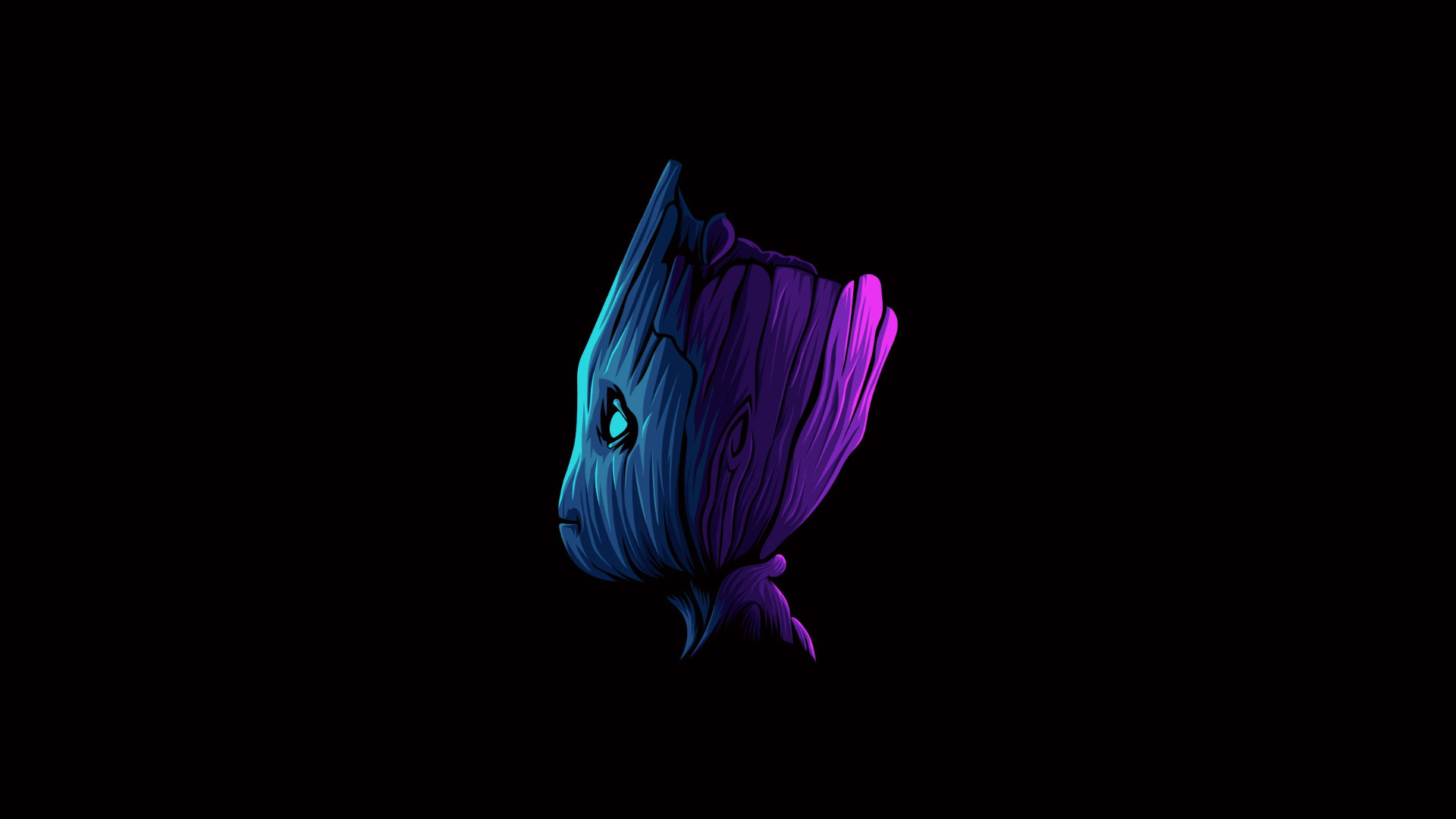 General 1920x1080 Groot Guardians of the Galaxy Marvel Cinematic Universe Marvel Comics minimalism