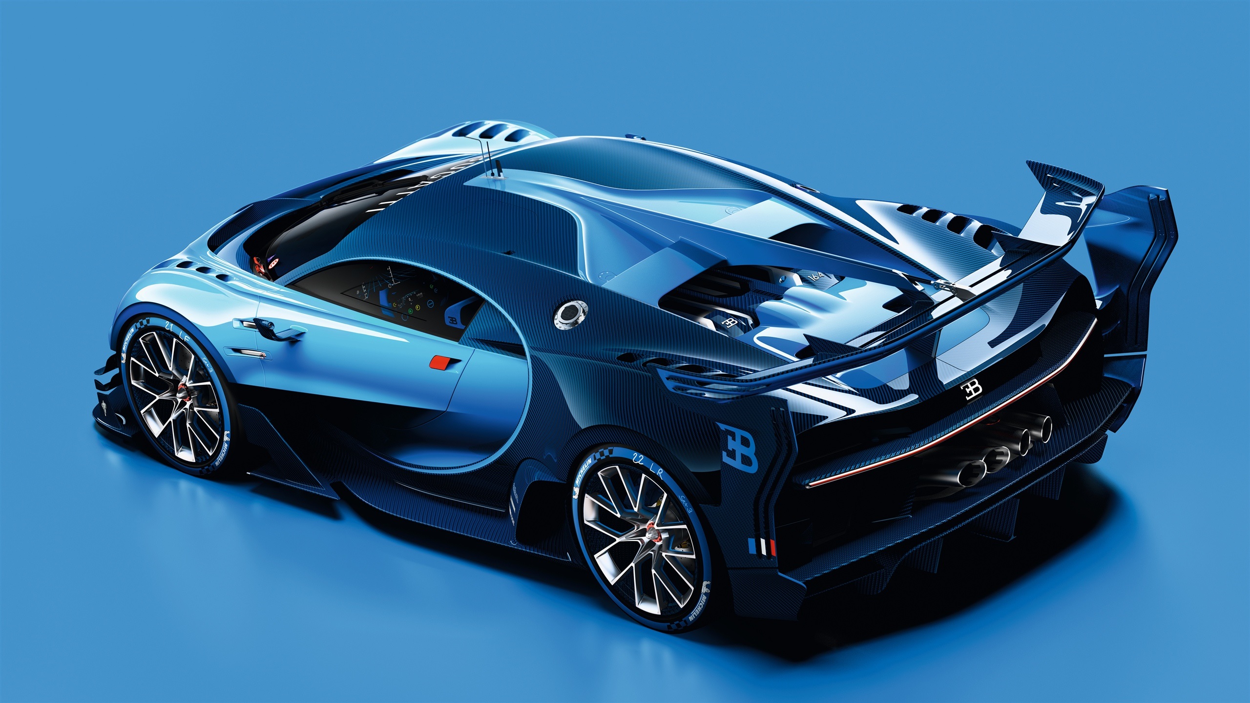 General 2560x1440 Bugatti blue cars vehicle car blue background French Cars Volkswagen Group Hypercar