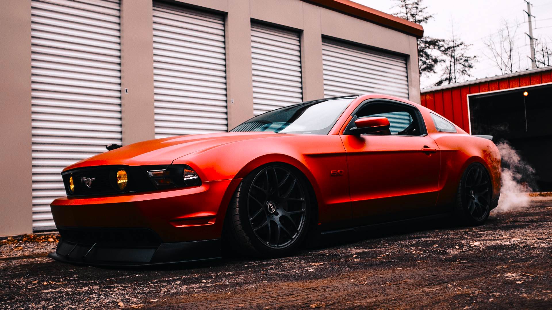 General 1920x1080 car vehicle Ford Mustang Ford Mustang S-197 II Ford red cars