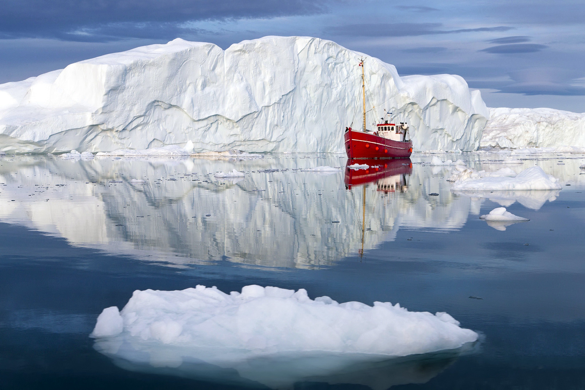 General 2048x1365 Arctic boat nature water iceberg vehicle