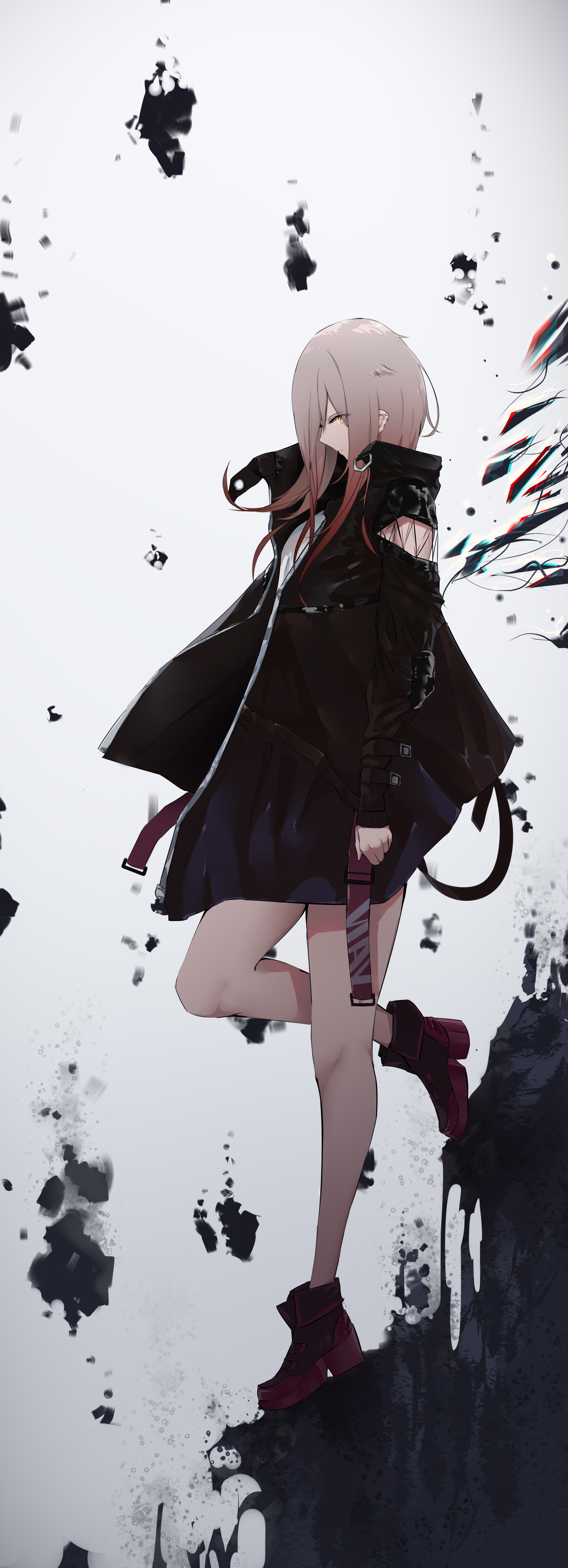 Anime 2451x6761 anime anime girls digital art artwork portrait display 2D Arknights ADS_Active Defense Cat