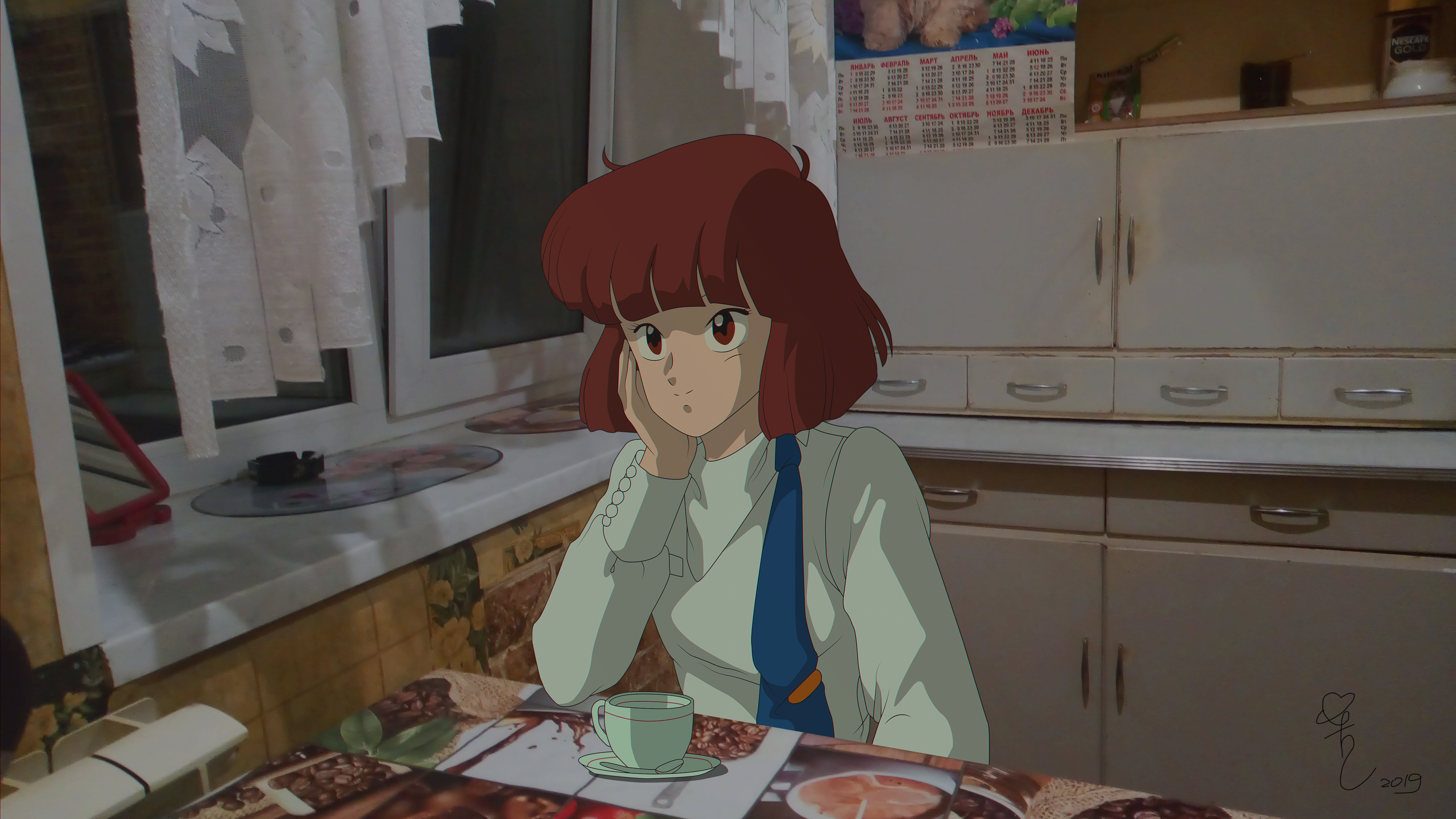 Anime 4208x2367 Irene Chang Bubblegum crisis kitchen Russia Slavic animeirl