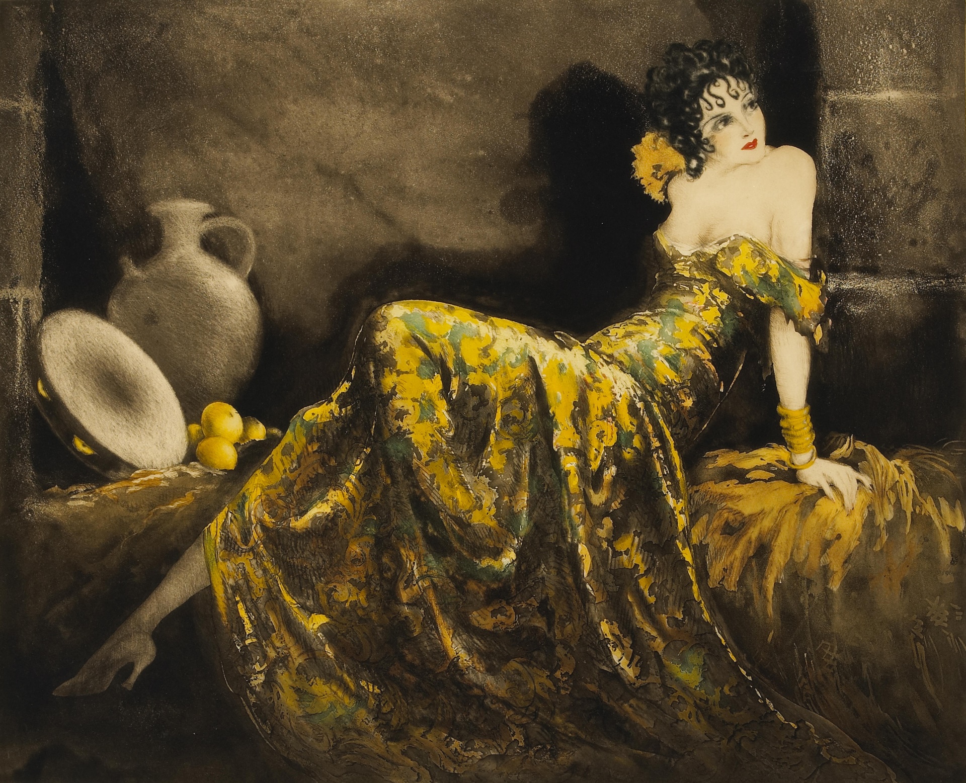 General 1920x1557 women dress artwork painting 1939 (Year) Louis Icart