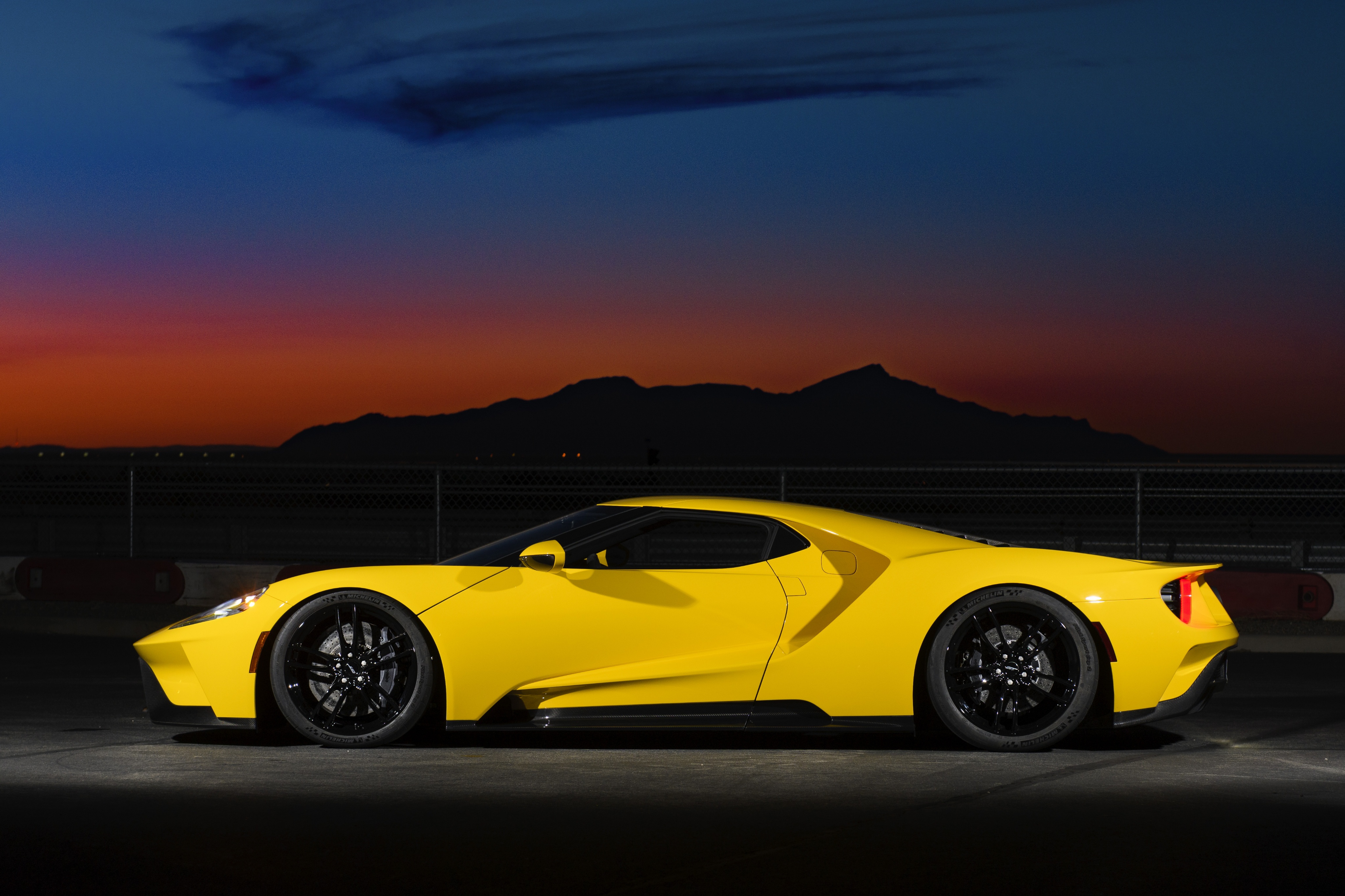 General 4096x2730 Ford Ford GT yellow side view Ford GT Mk II car vehicle yellow cars American cars