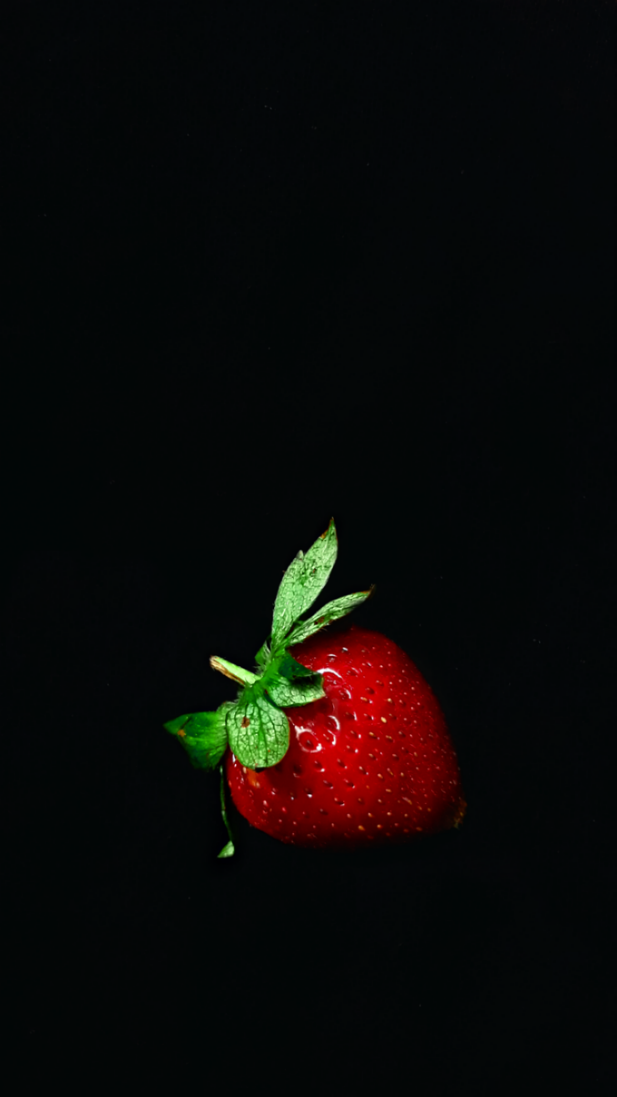 General 1215x2160 dark background strawberries food minimalism simple background fruit red