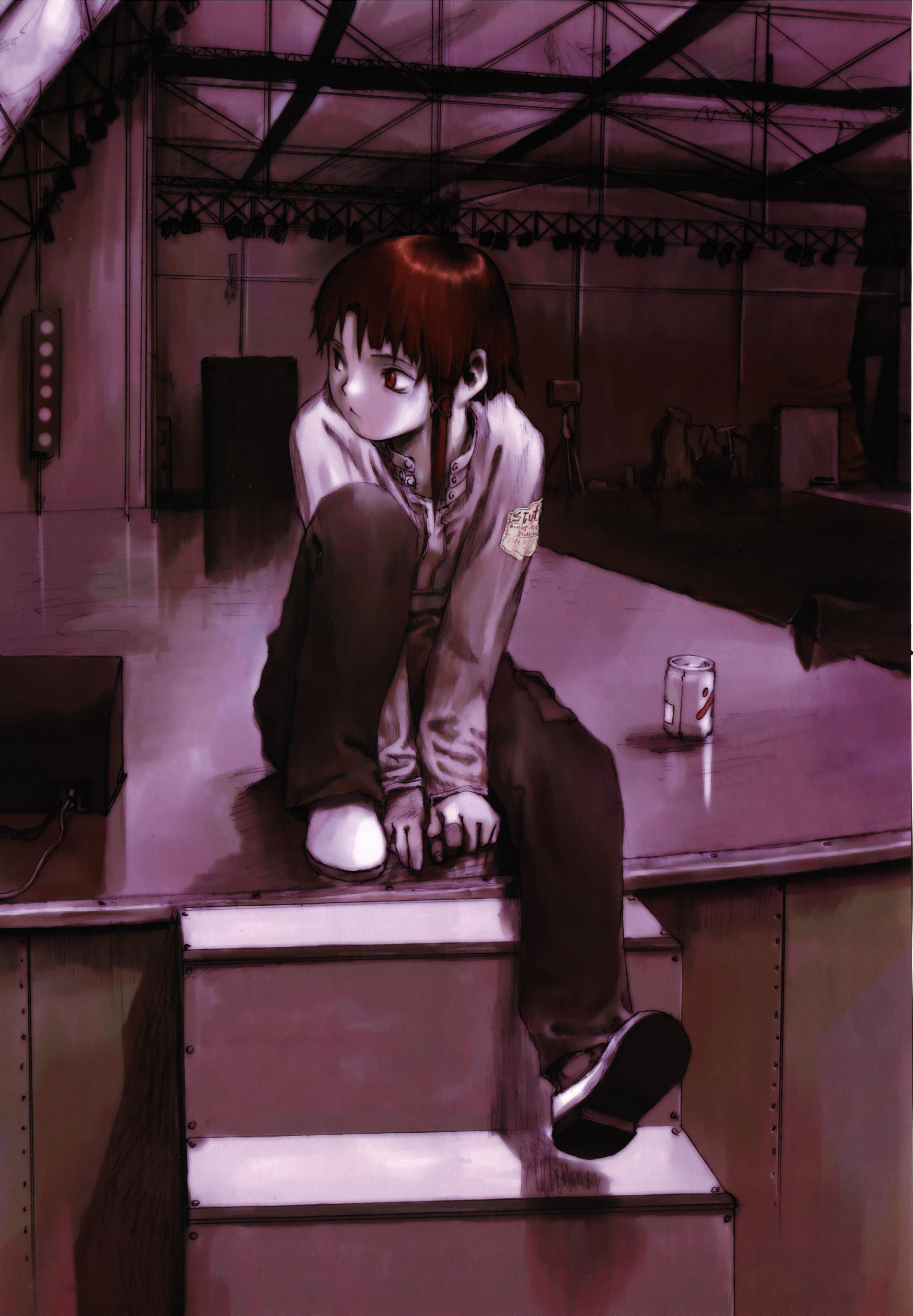Anime 3360x4842 Serial Experiments Lain Lain Iwakura anime anime girls loneliness