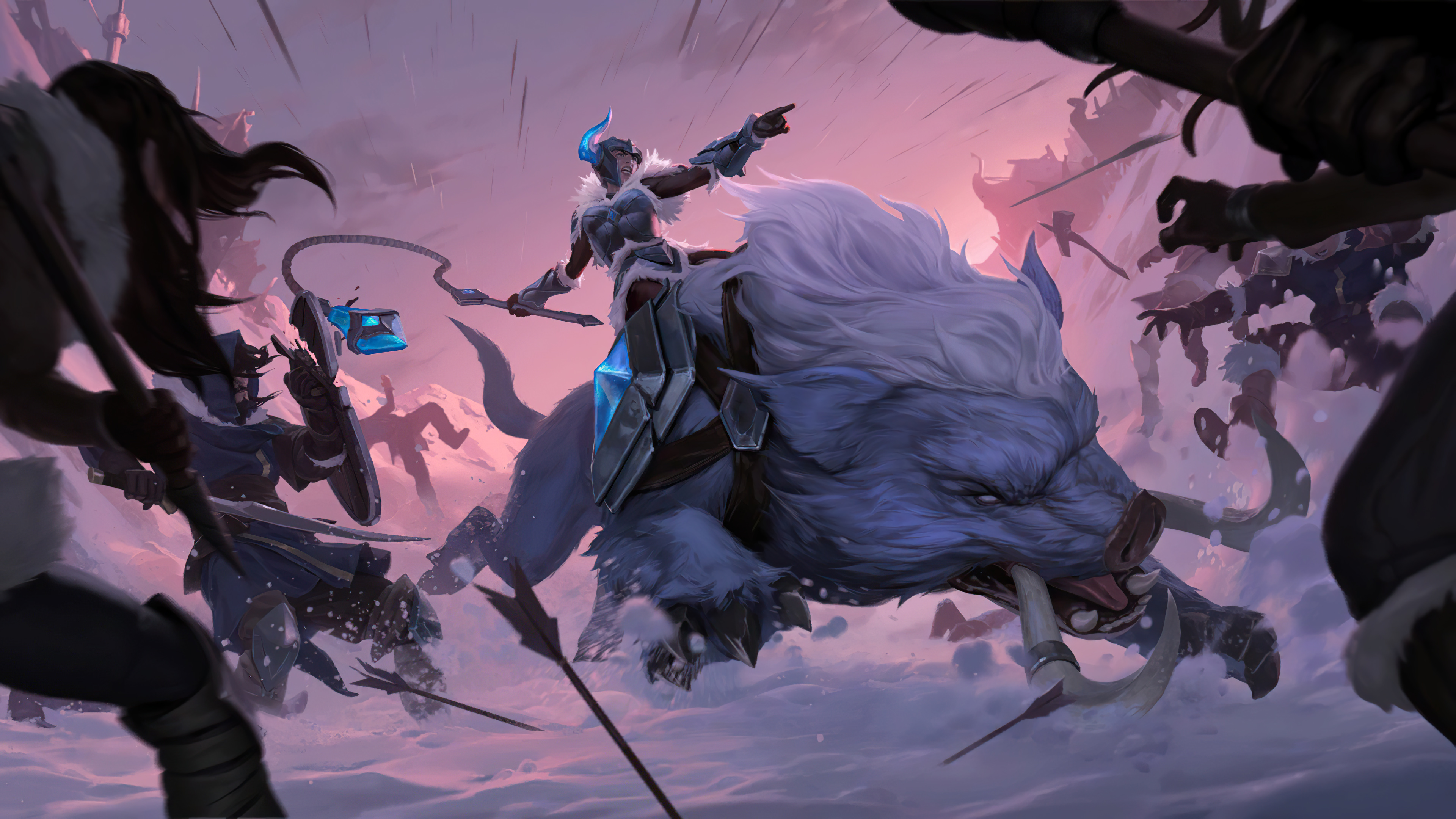 General 3840x2160 Sejuani (League of Legends) Legends of Runeterra video games video game characters