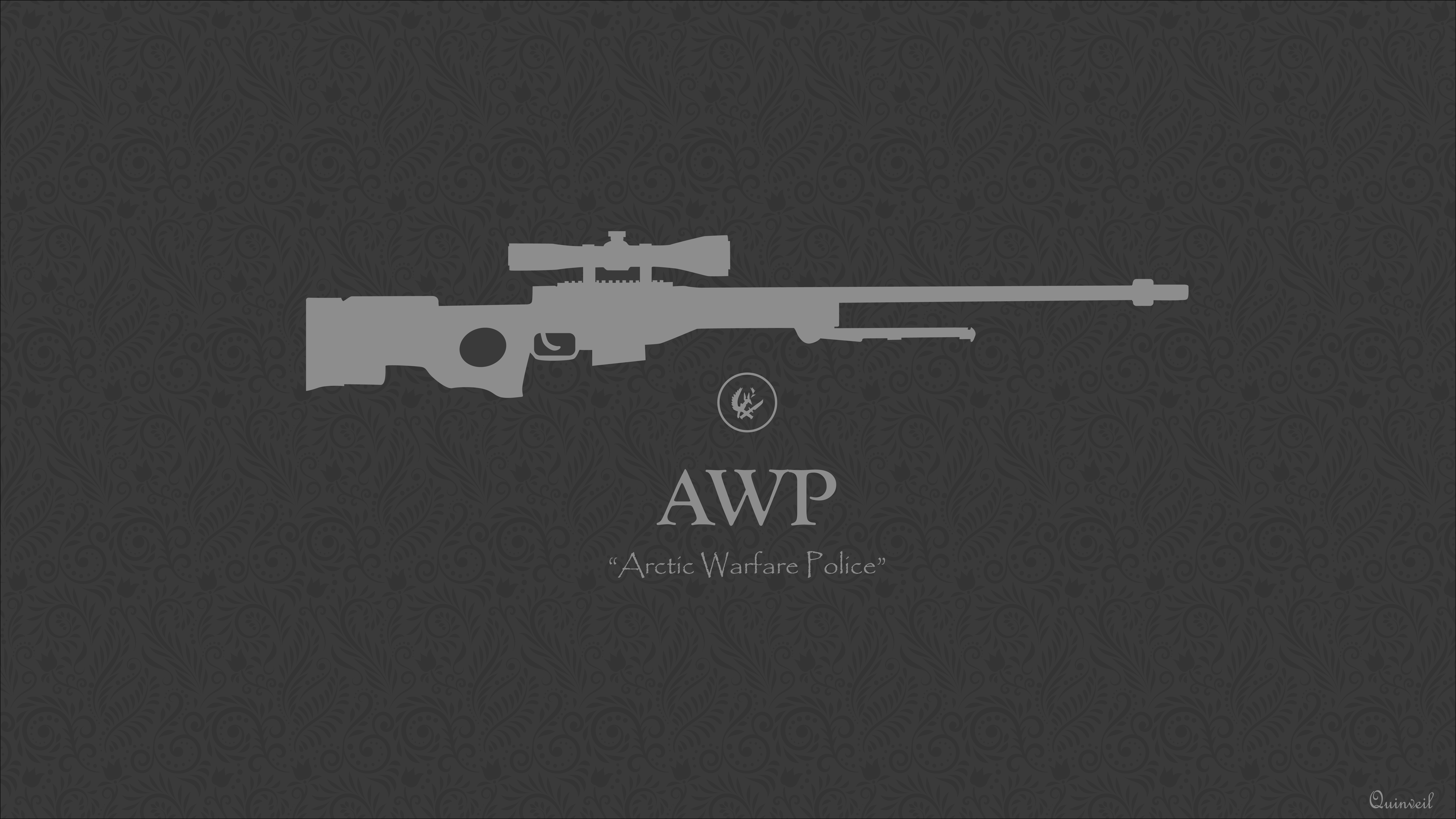 General 8000x4500 game logo Counter-Strike: Global Offensive Accuracy International AWP vintage military text caption watermarked digital art simple background
