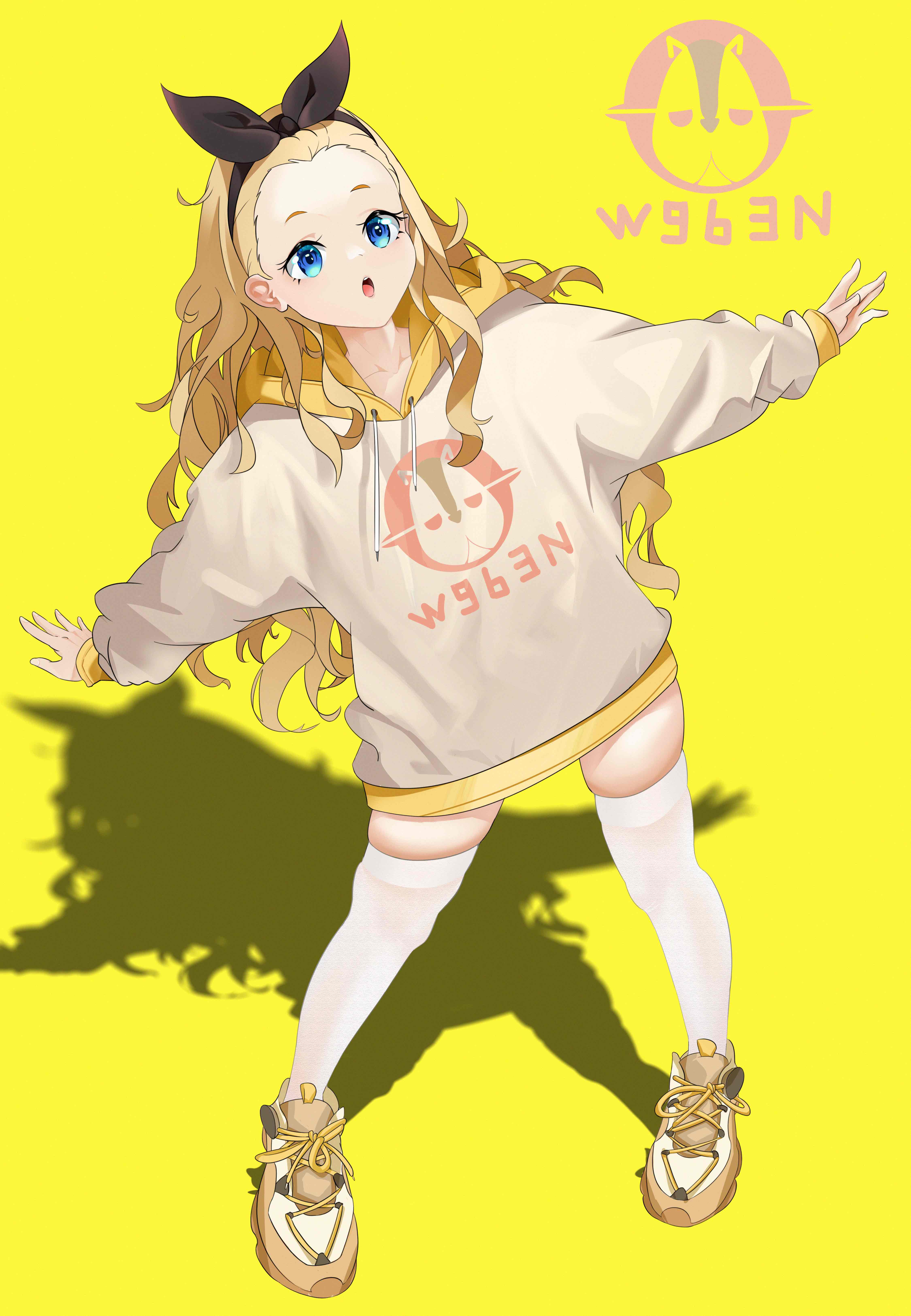 Anime 4500x6500 anime anime girls Lycoris Recoil Kurumi (Lycoris Recoil) long hair blonde solo artwork digital art fan art