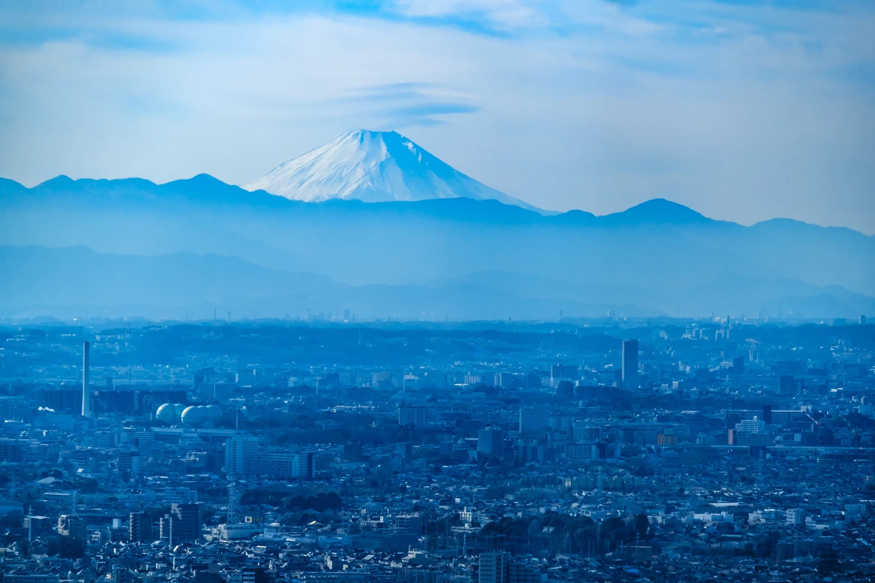General 1764x1176 cityscape Mount Fuji blue photography