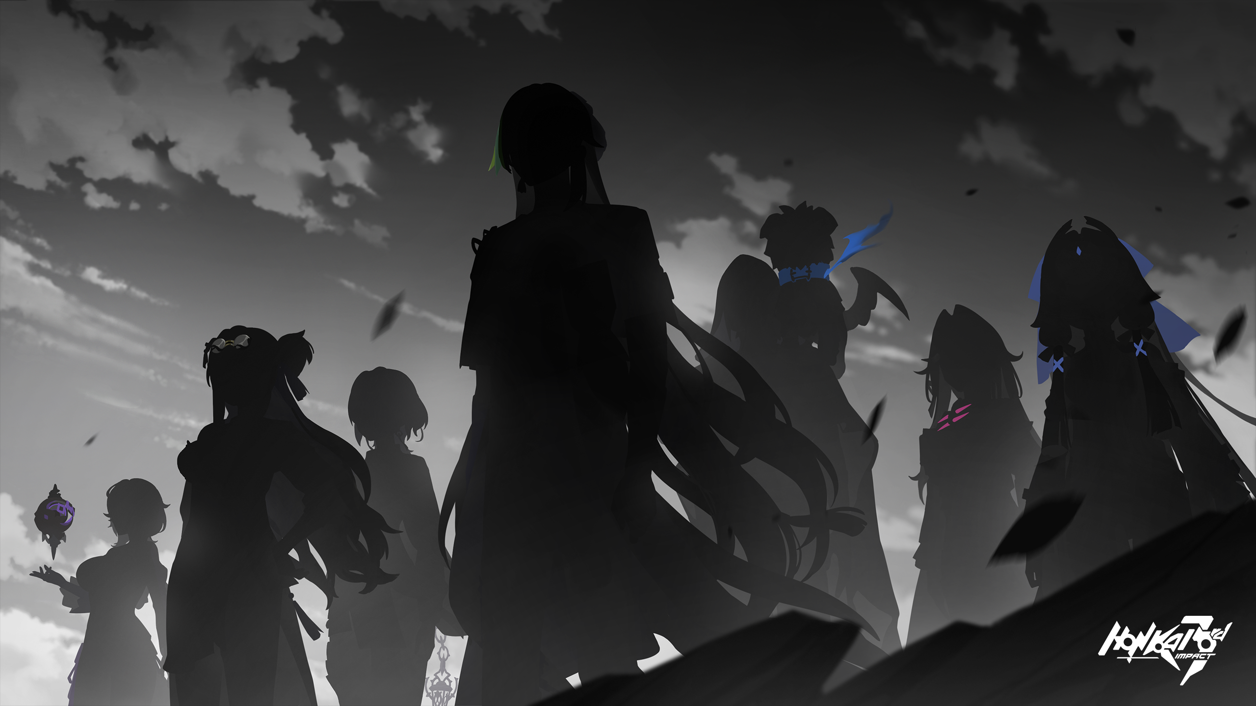 Anime 2560x1440 Honkai Impact Honkai Impact 3rd silhouette group of characters