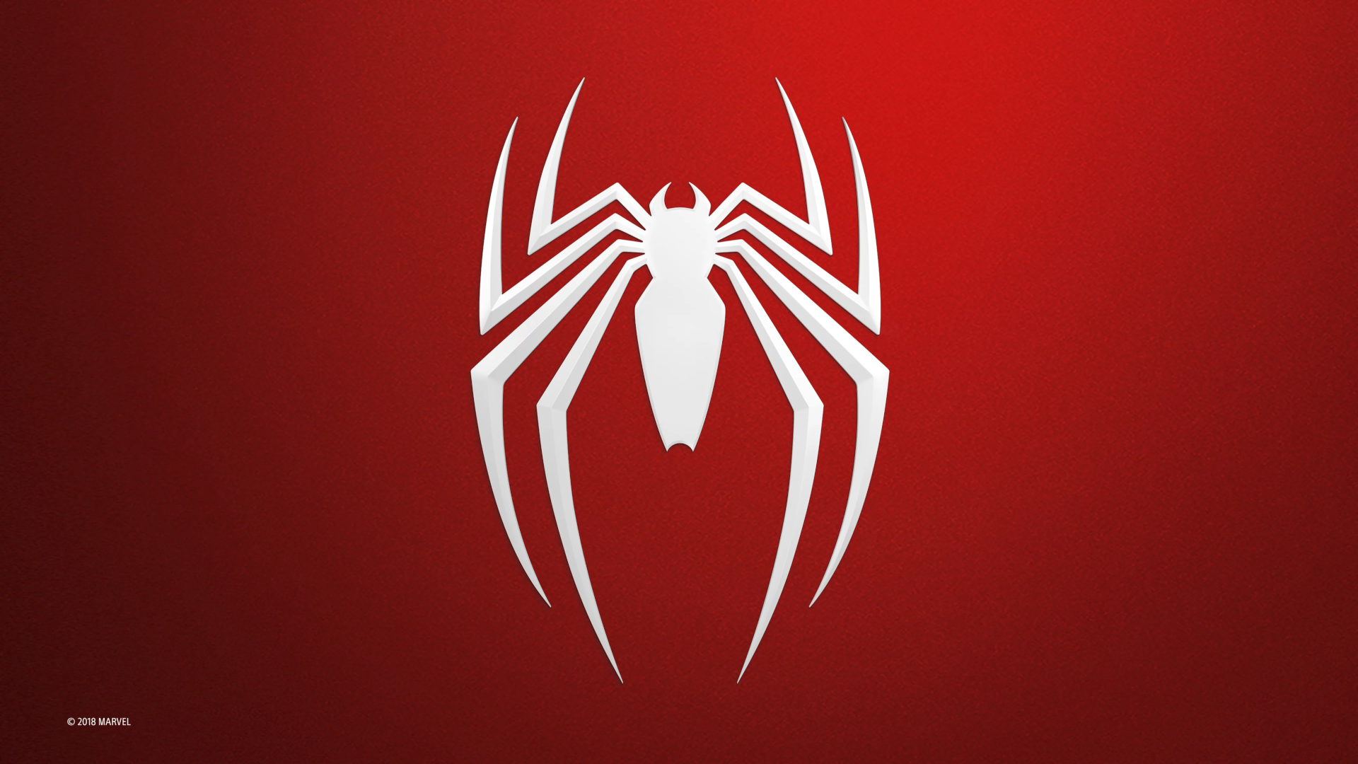 General 1920x1080 Spider-Man Spider-Man (2018) simple background minimalism logo superhero Marvel Comics