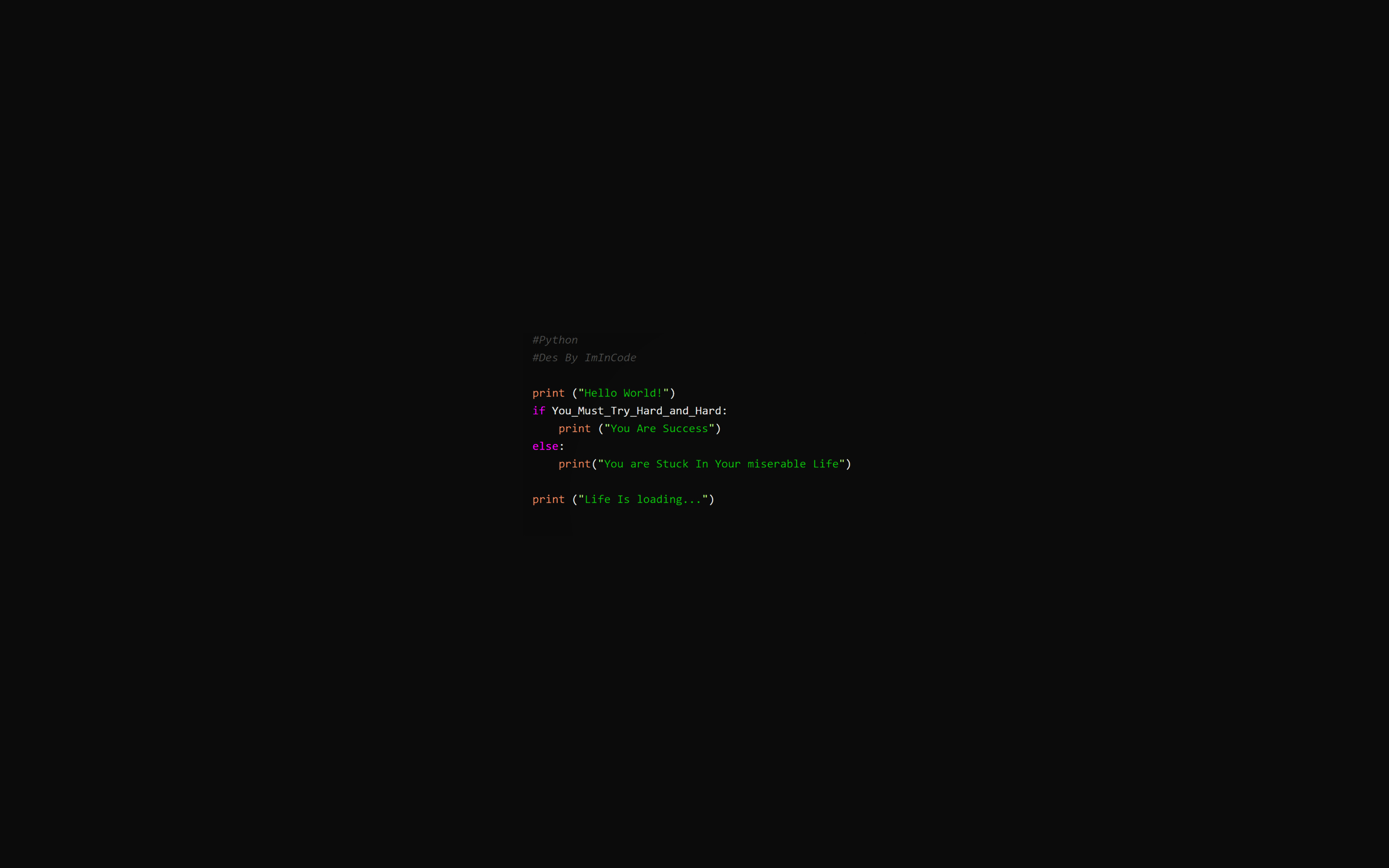 General 2880x1800 code web development Python (programming) languages humor Hello World loading syntax highlighting simple background text digital art