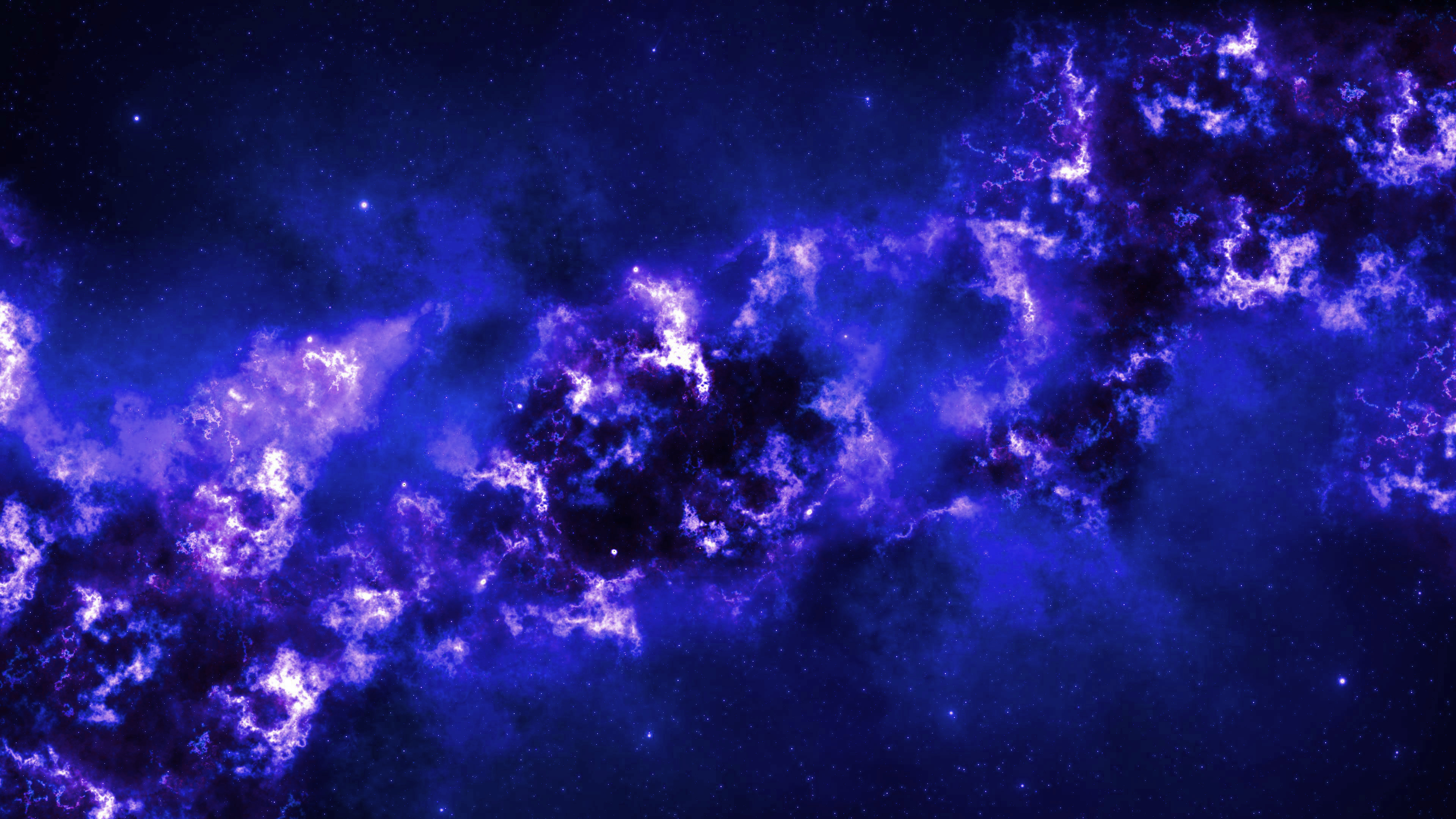 General 3840x2160 galaxy blue neon purple nebula space dark blue neon blue