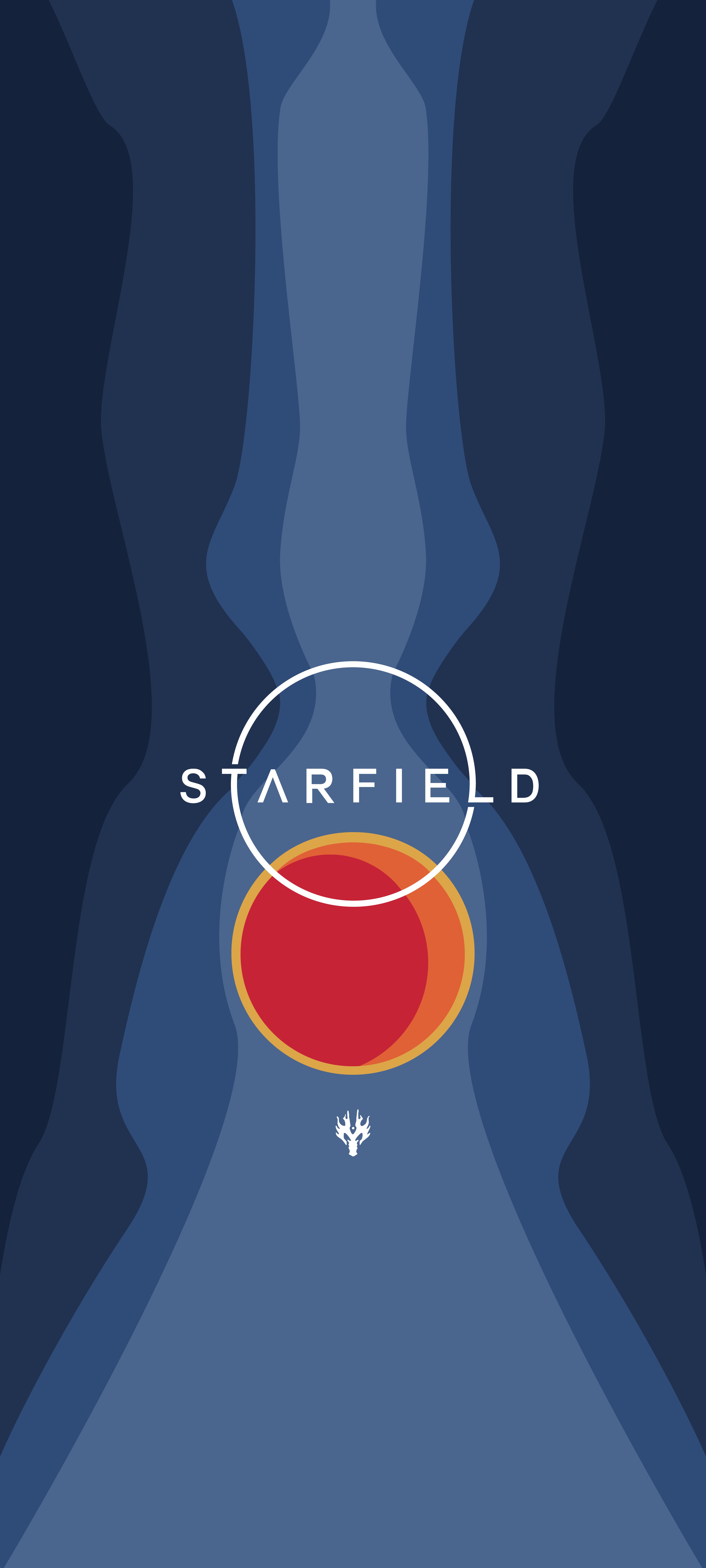 General 4500x10000 NAI Starfield (video game) simple background digital art minimalism blue background