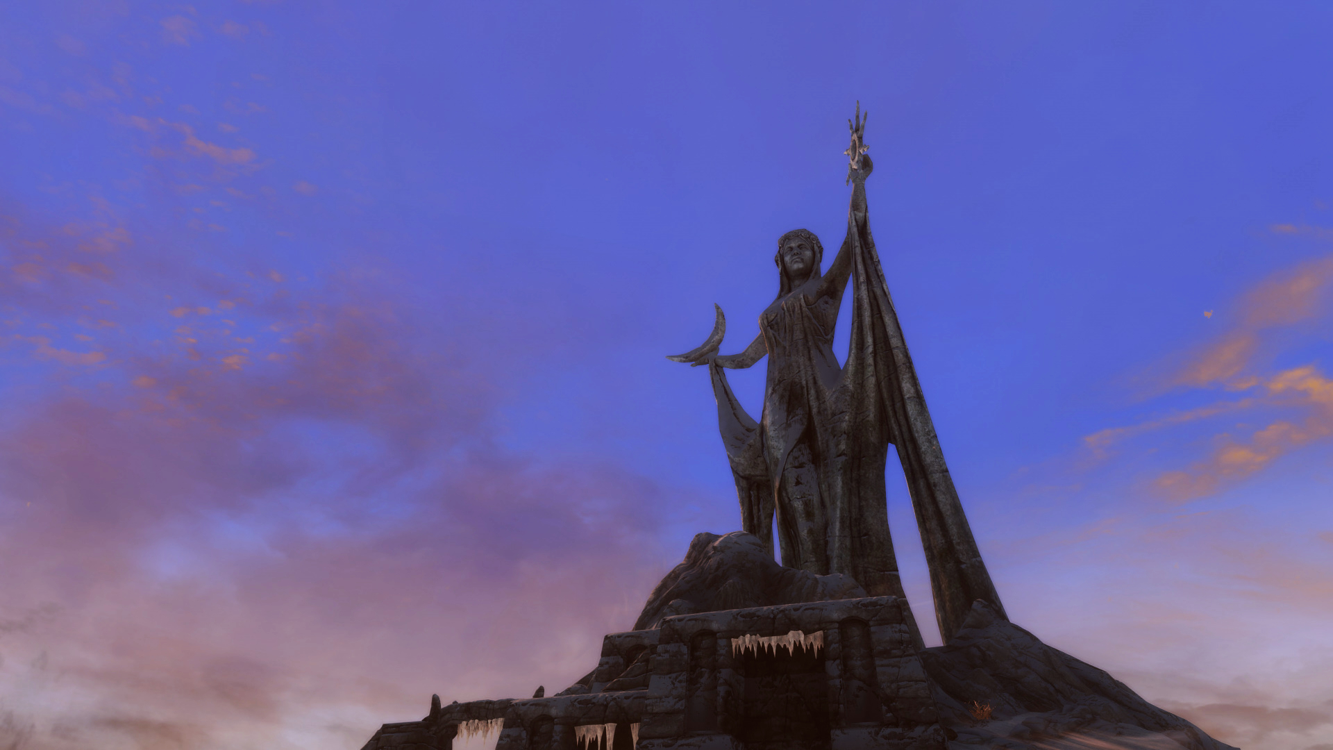 General 1920x1080 The Elder Scrolls V: Skyrim video game art screen shot statue Bethesda Softworks Shrine of Azura Azura