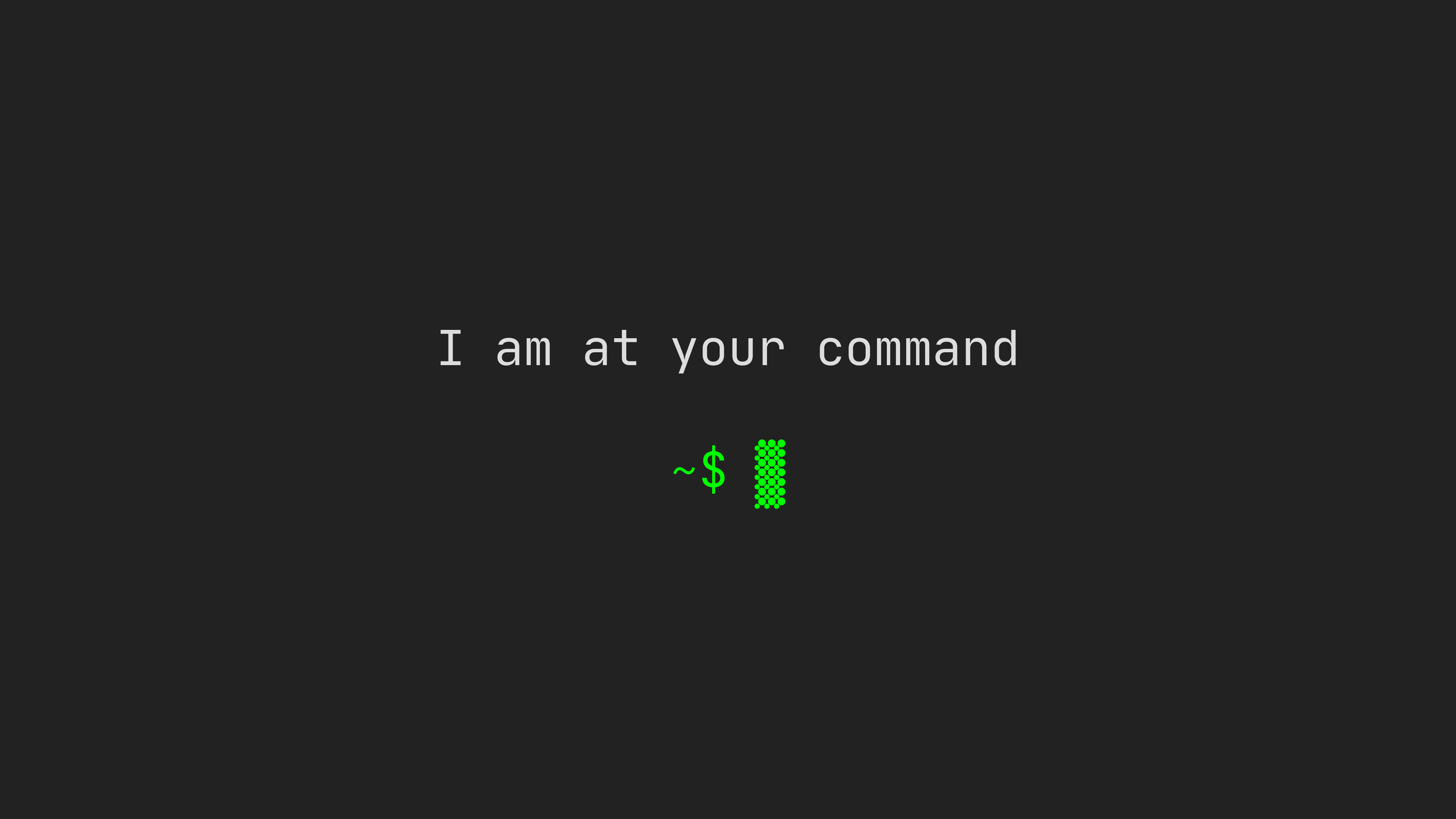 General 3840x2160 code technology Linux dark green command minimalism