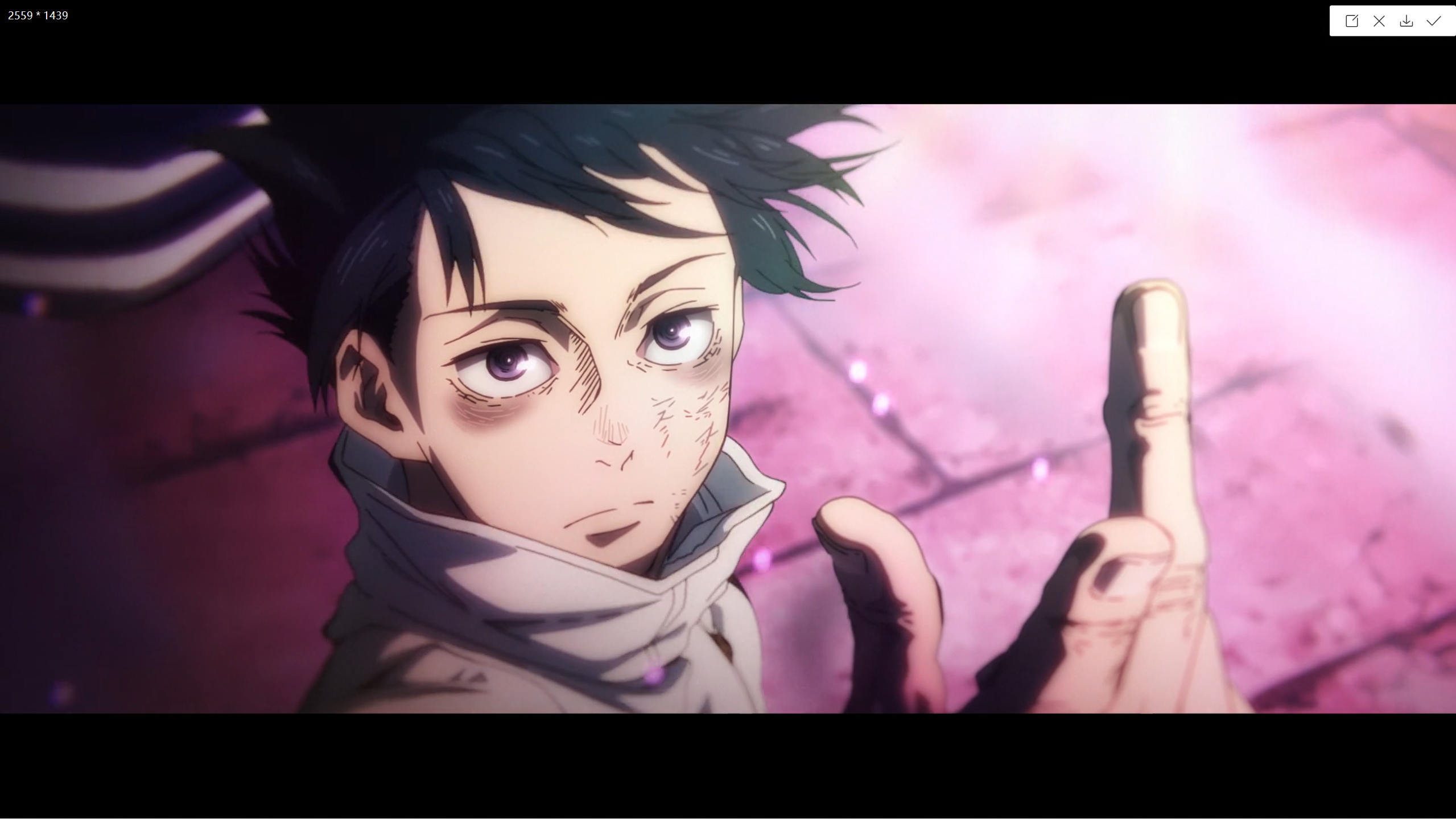 Anime 2559x1439 anime boys Anime screenshot Jujutsu Kaisen Yuta Okkotsu