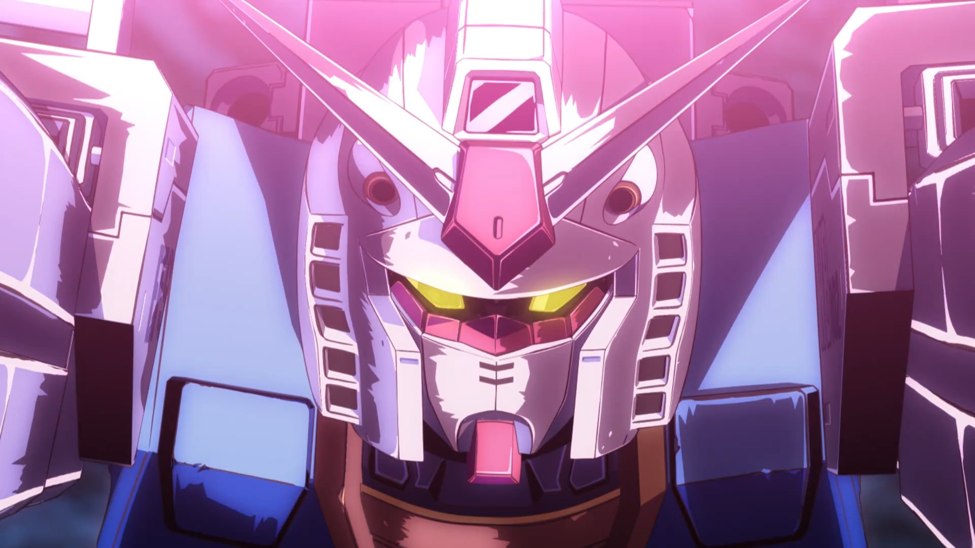 Anime 1920x1080 anime mechs Anime screenshot Mobile Suit Gundam Gundam Super Robot Taisen RX-78 Gundam artwork digital art