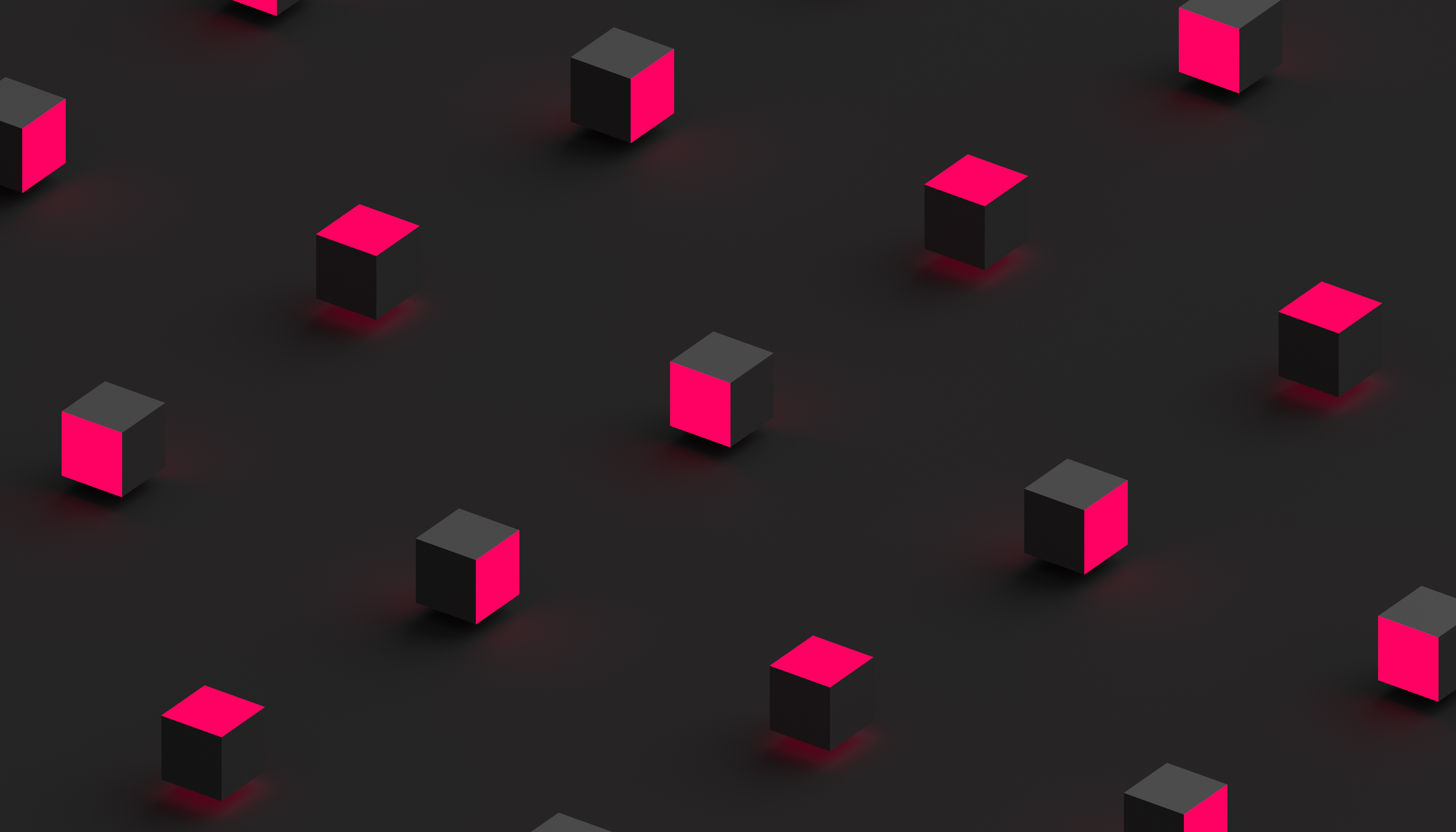 General 7000x4000 abstract 3D Abstract glowing shapes lights CGI minimalism dark 3D Blocks pink vector digital art simple background