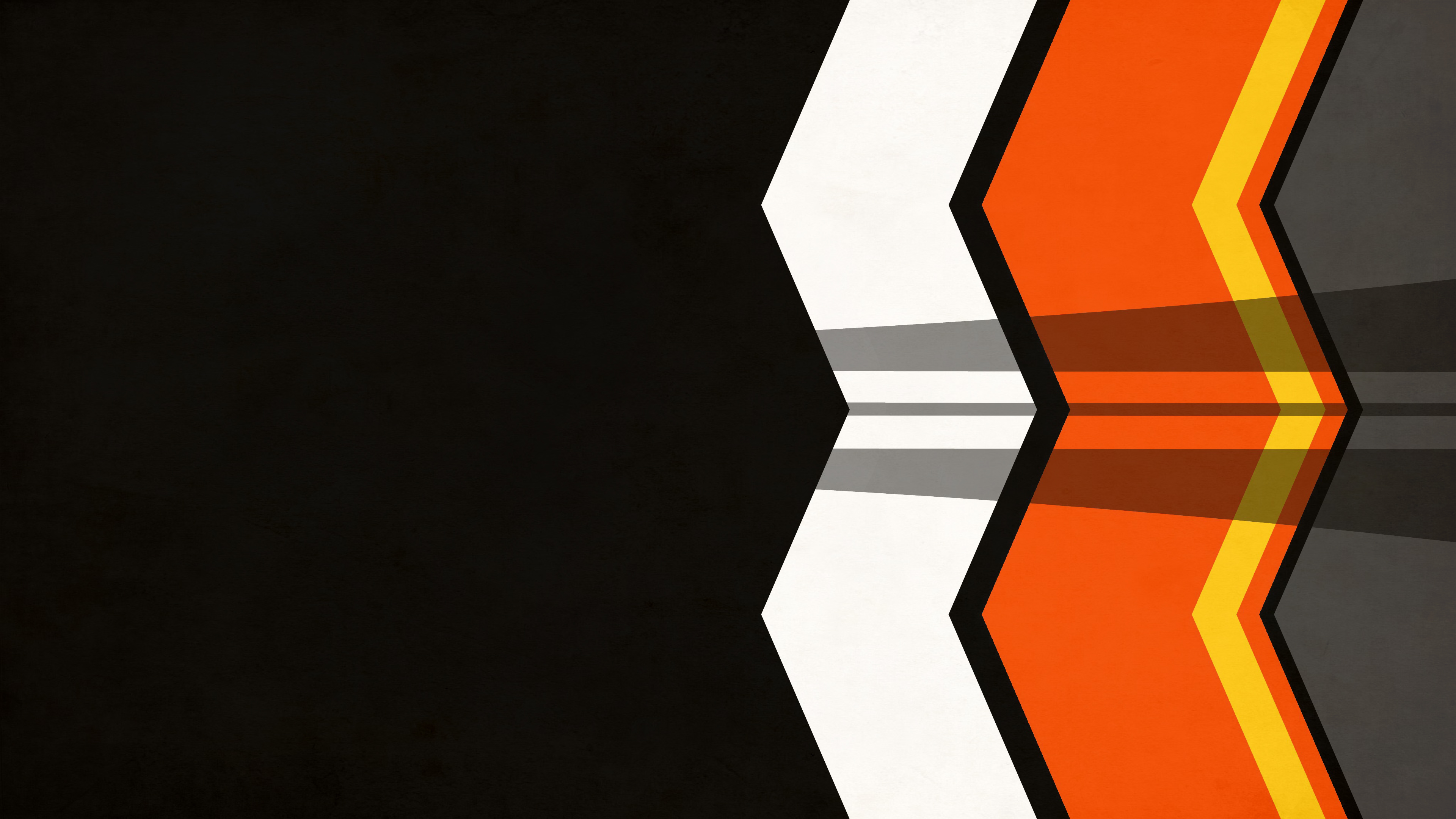 General 3840x2160 abstract colorful shapes orange black