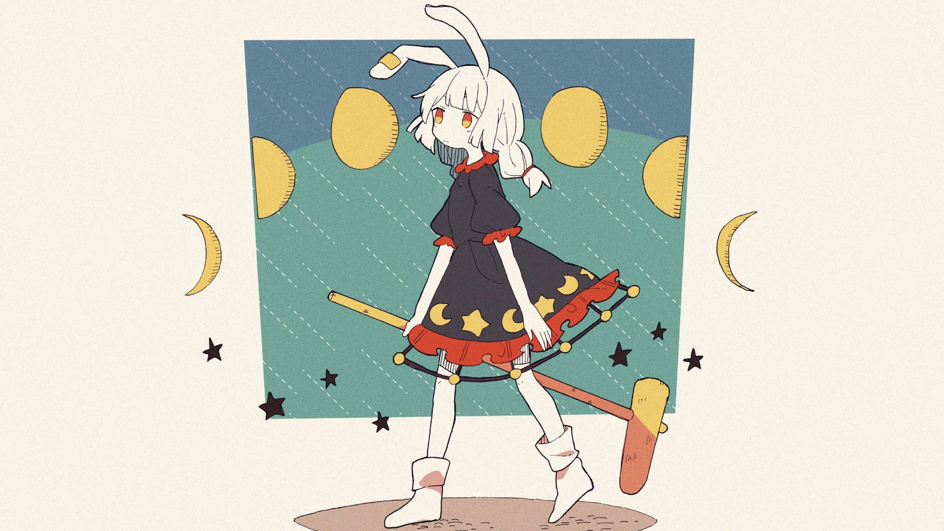 Anime 3840x2160 anime girls Moon rabbits