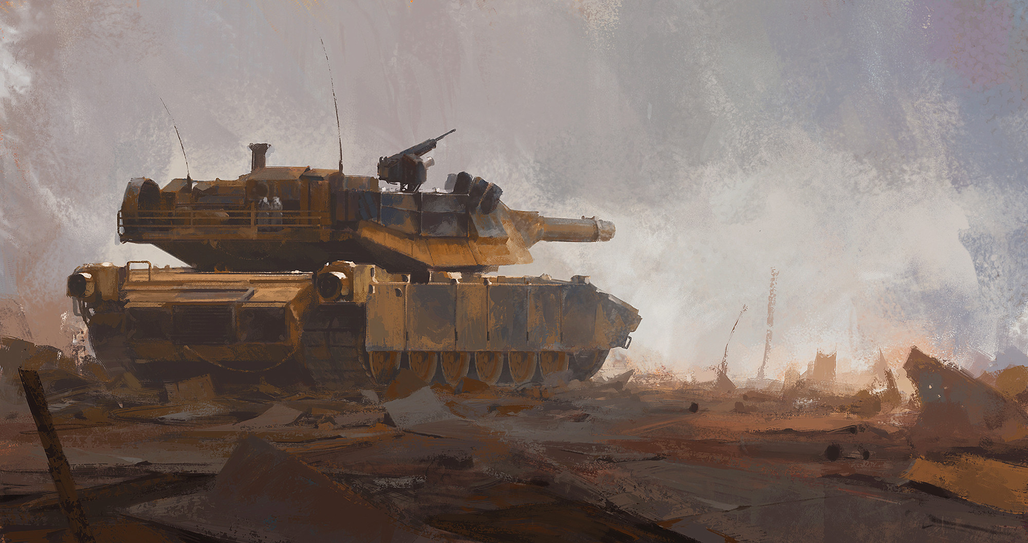 General 2000x1056 Rostyslav Zagornov artwork vehicle tank military vehicle military