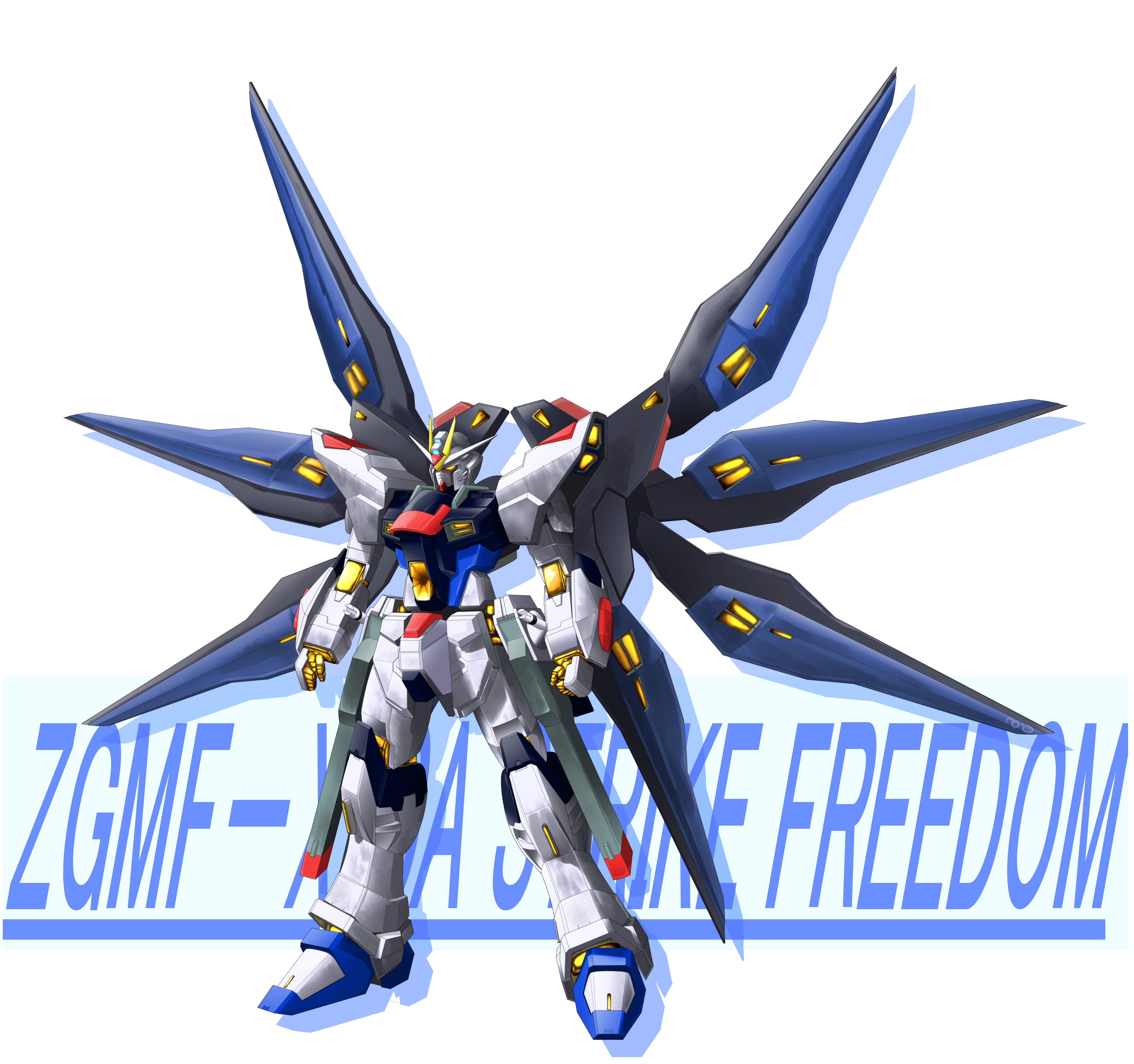 Anime 5400x5070 anime mechs Super Robot Taisen Mobile Suit Gundam SEED Destiny Gundam Strike Freedom Gundam artwork digital art fan art