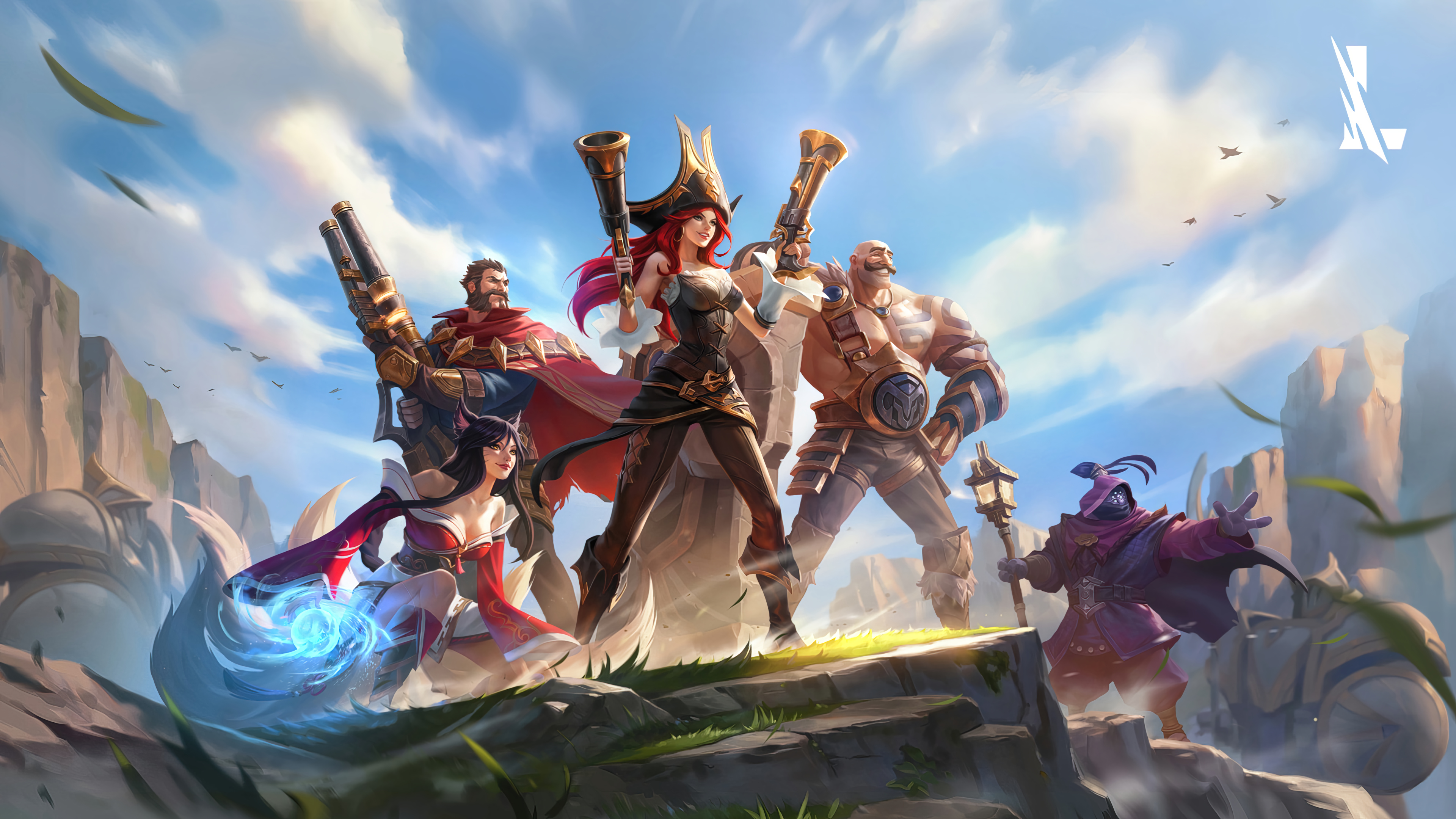 General 3840x2160 Miss Fortune (League of Legends) Ahri (League of Legends) Graves Graves (League of Legends) Braum (League of Legends) braum Jax (League of Legends) League of Legends Riot Games 4K League of Legends: Wild Rift GZG video games video game characters