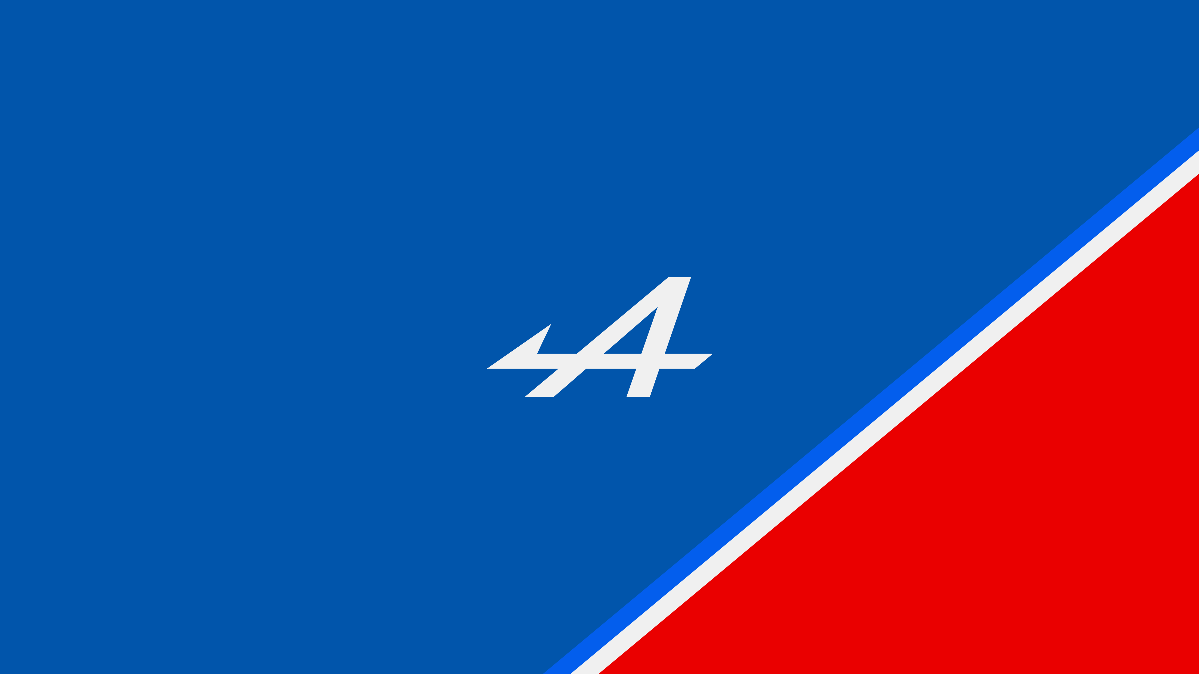 General 3840x2160 Formula 1 logo sport simple background Alpine F1