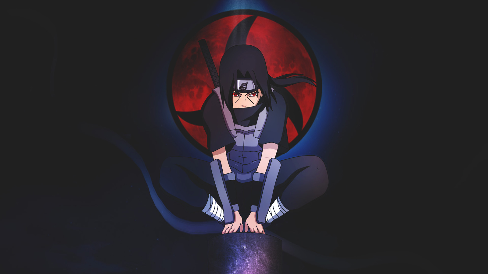 Anime 1600x900 Naruto (anime) anime Akatsuki Uchiha Itachi