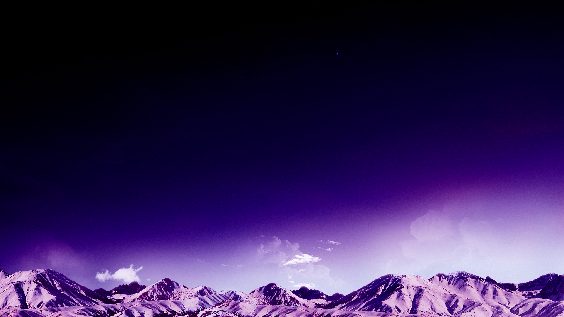 General 1920x1080 purple mountains clouds sky stars