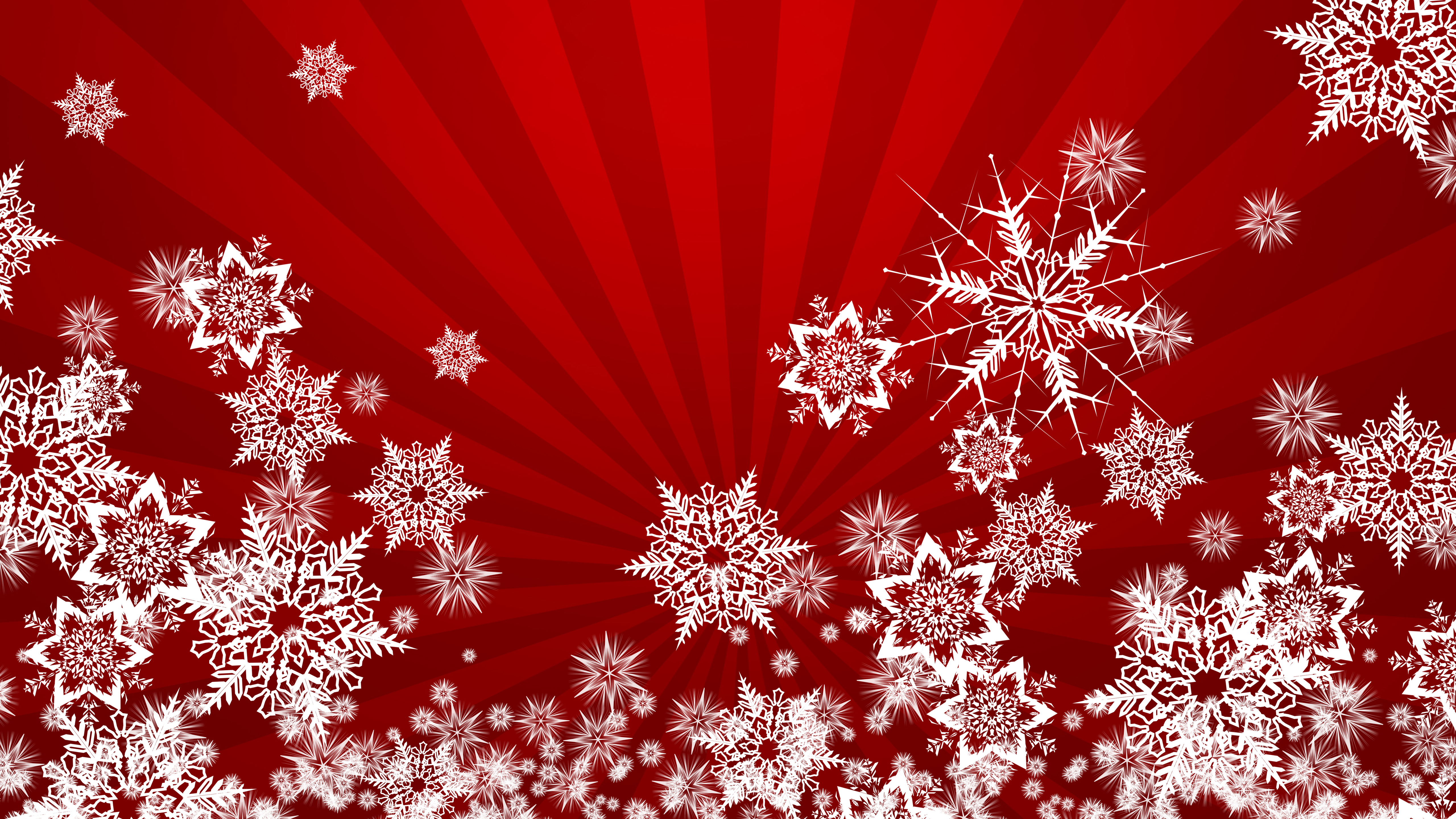 General 5120x2880 abstract snowflakes digital art stripes red vector
