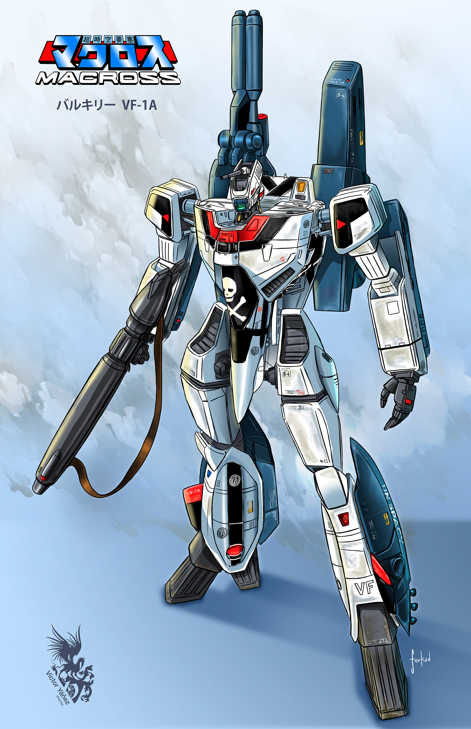 Anime 1900x2939 Macross Robotech VF1 Veritech Fighter mechs anime