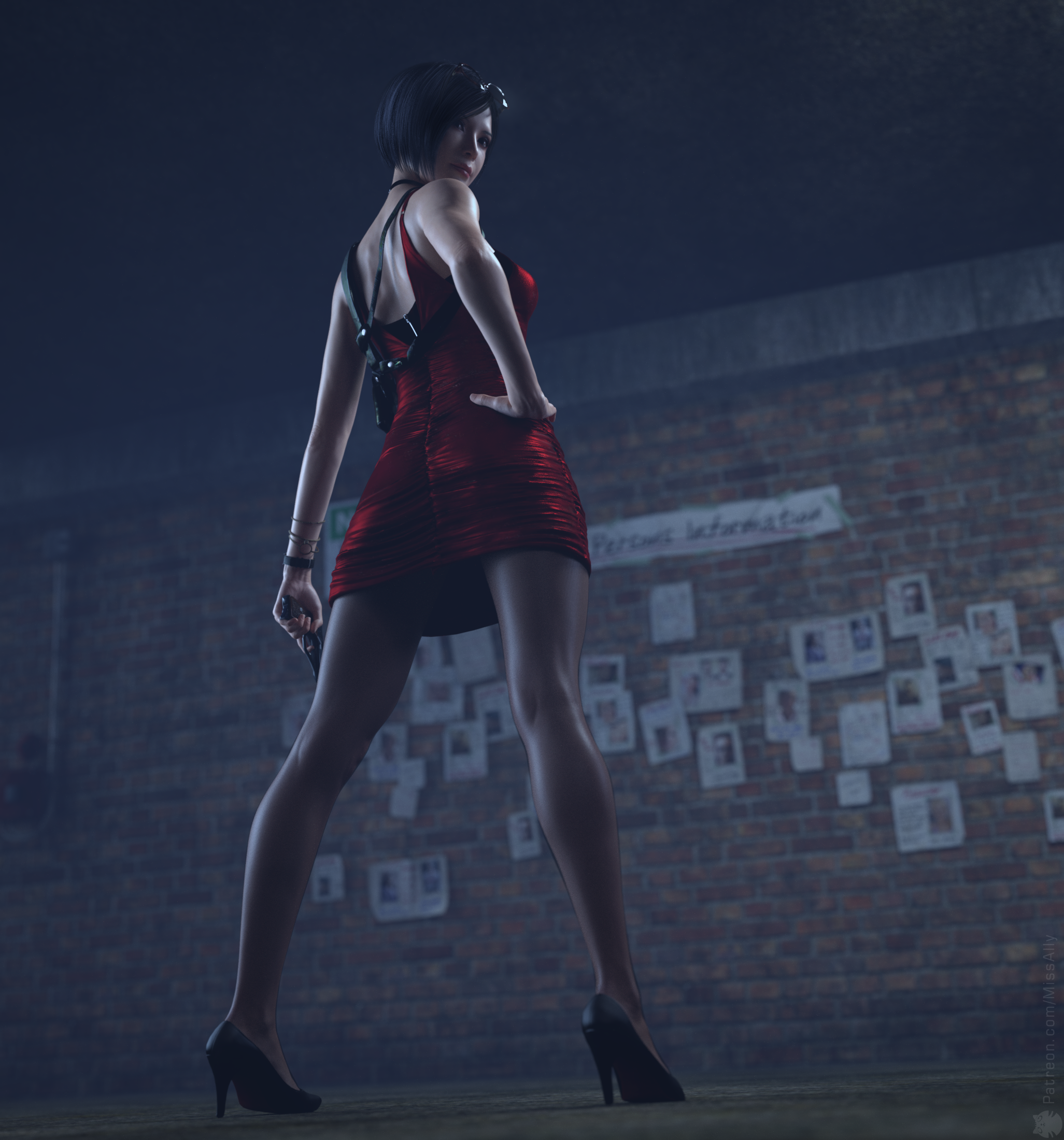 Anime 2053x2200 Ada Wong Resident Evil 2 Remake video game girls CGI women
