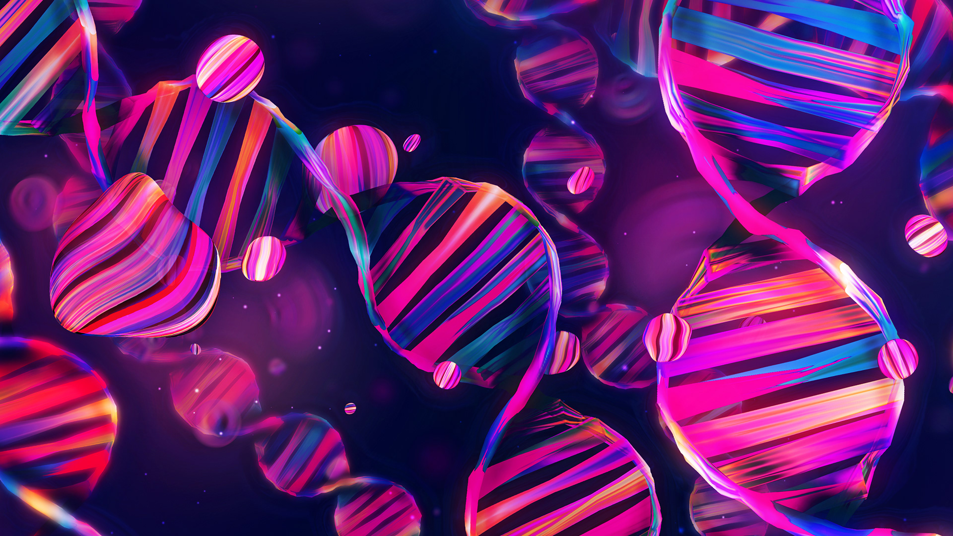 General 1920x1080 abstract colorful double helix Mart Biemans screen shot