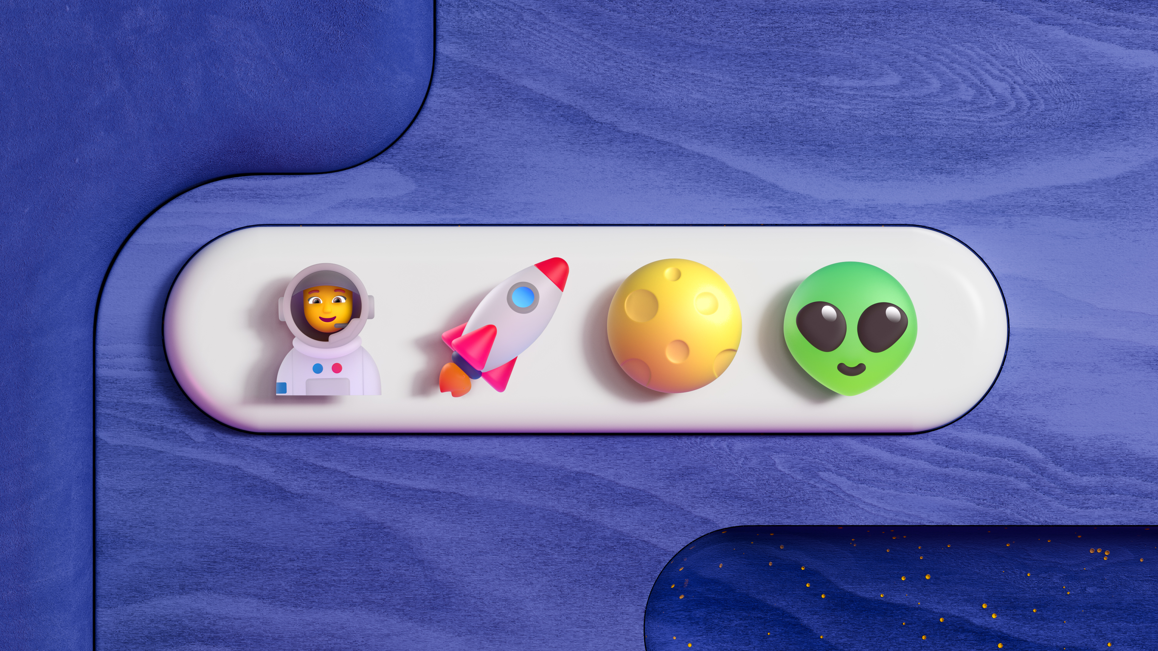 General 3840x2160 Emoji icons vector space adventure space travel astronaut rocket Moon aliens