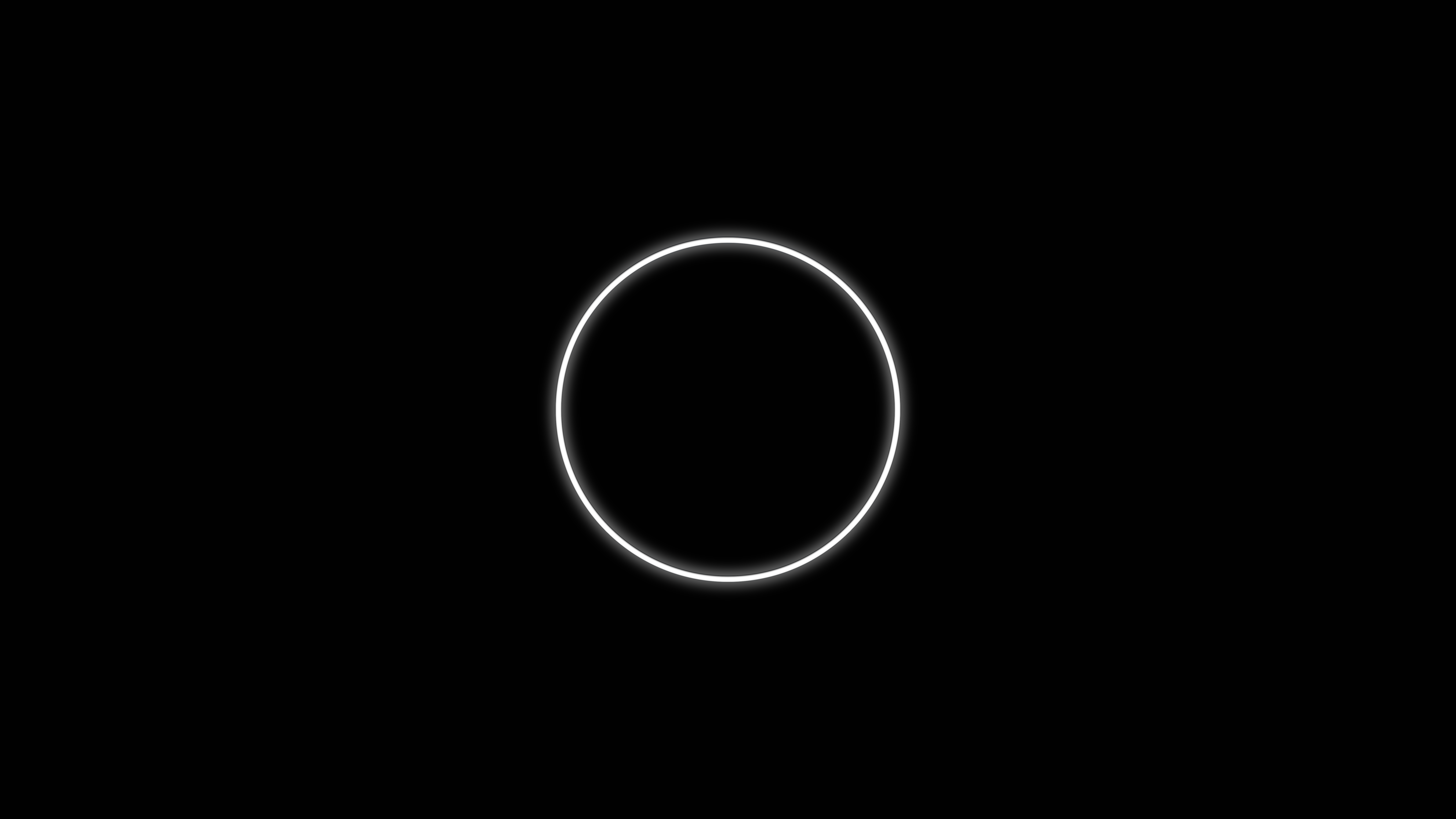 General 7680x4320 black white circle abstract calm Void black background simple background minimalism Meto monochrome geometry shapes